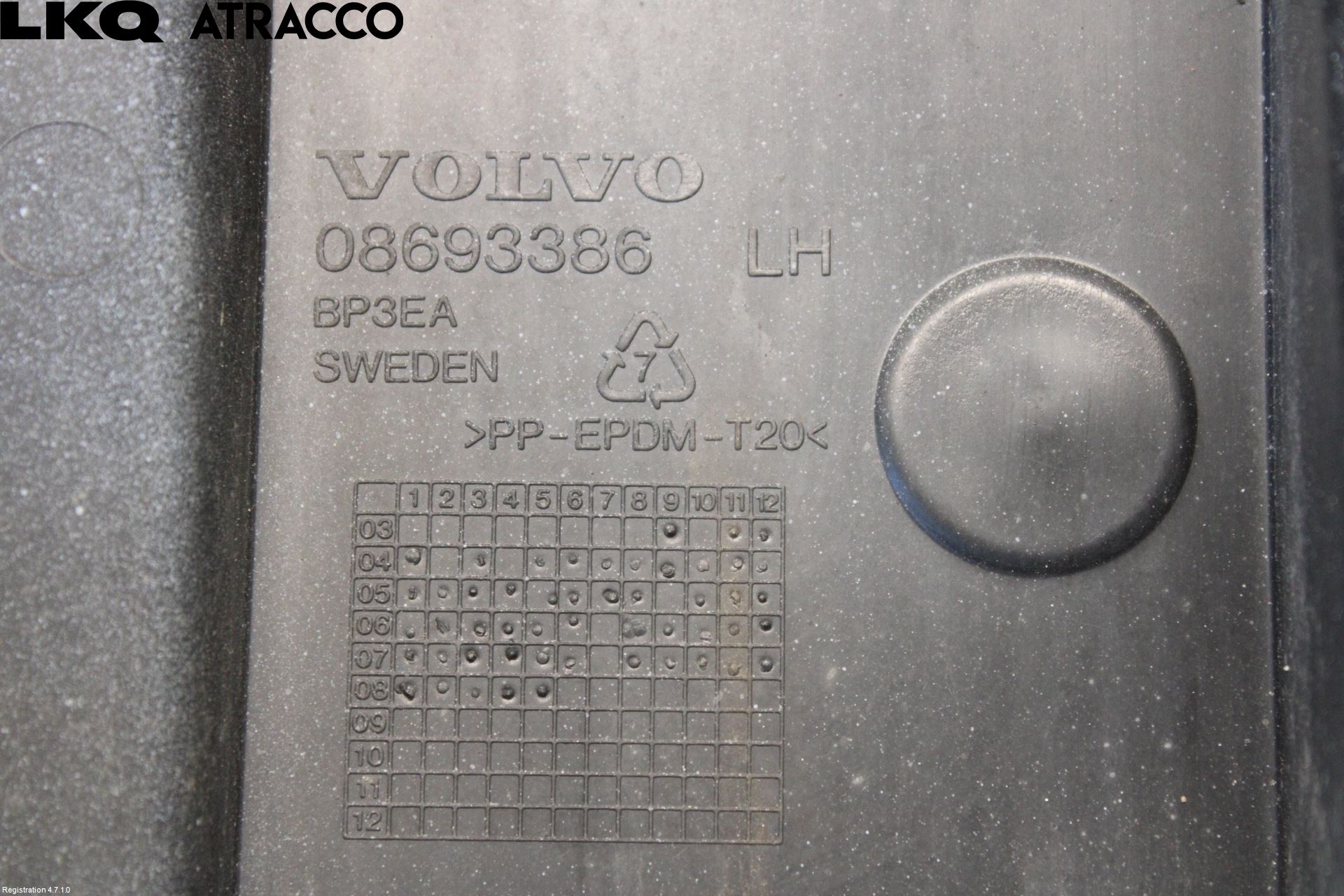 Volvo S60 05-10 Støtfangerfeste Bak Venstre