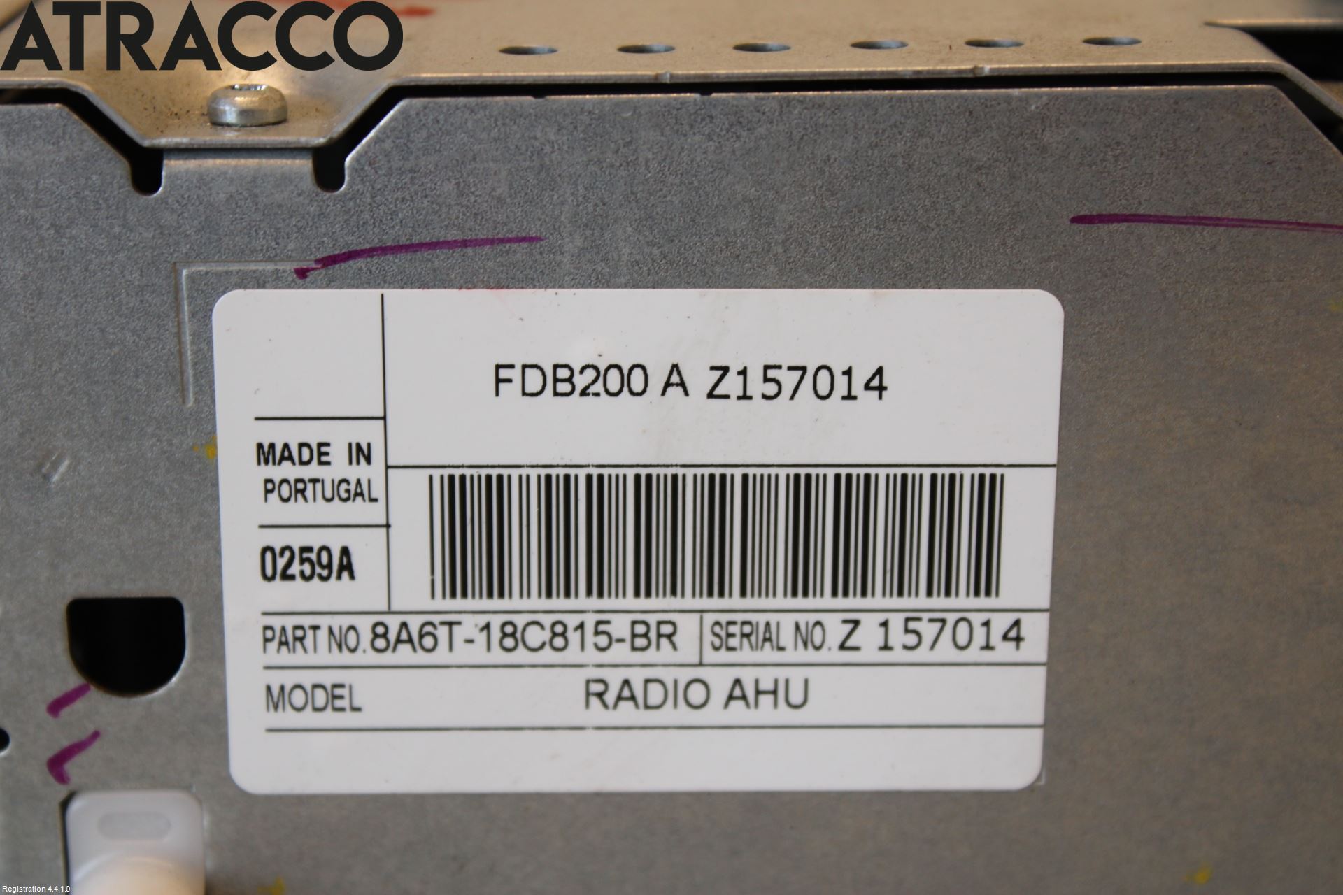 Ford FIESTA 09-12 Stereo Radio Med Cd