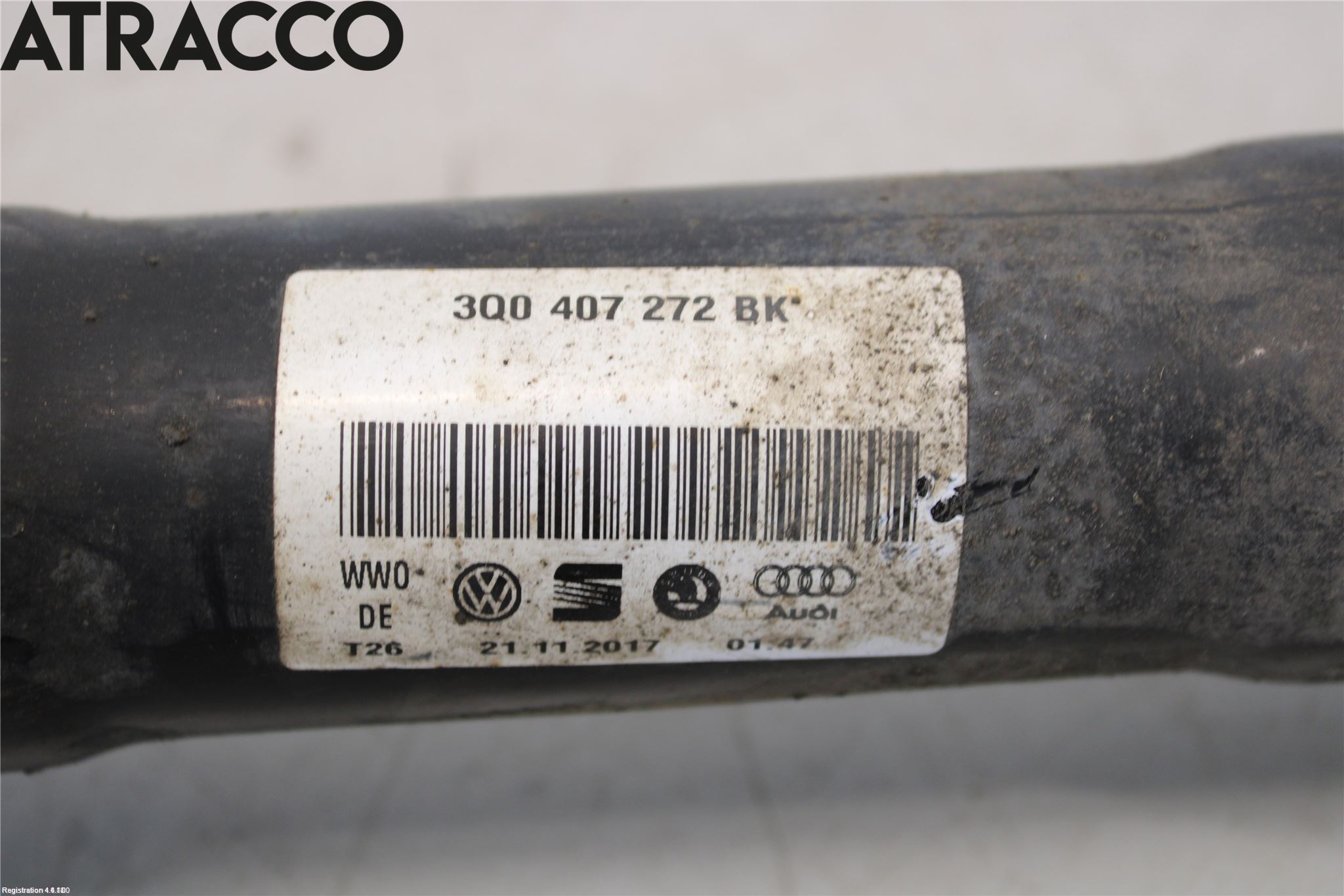 Volkswagen VW PASSAT 15-19 Drivaksel Foran Kompl Høyre