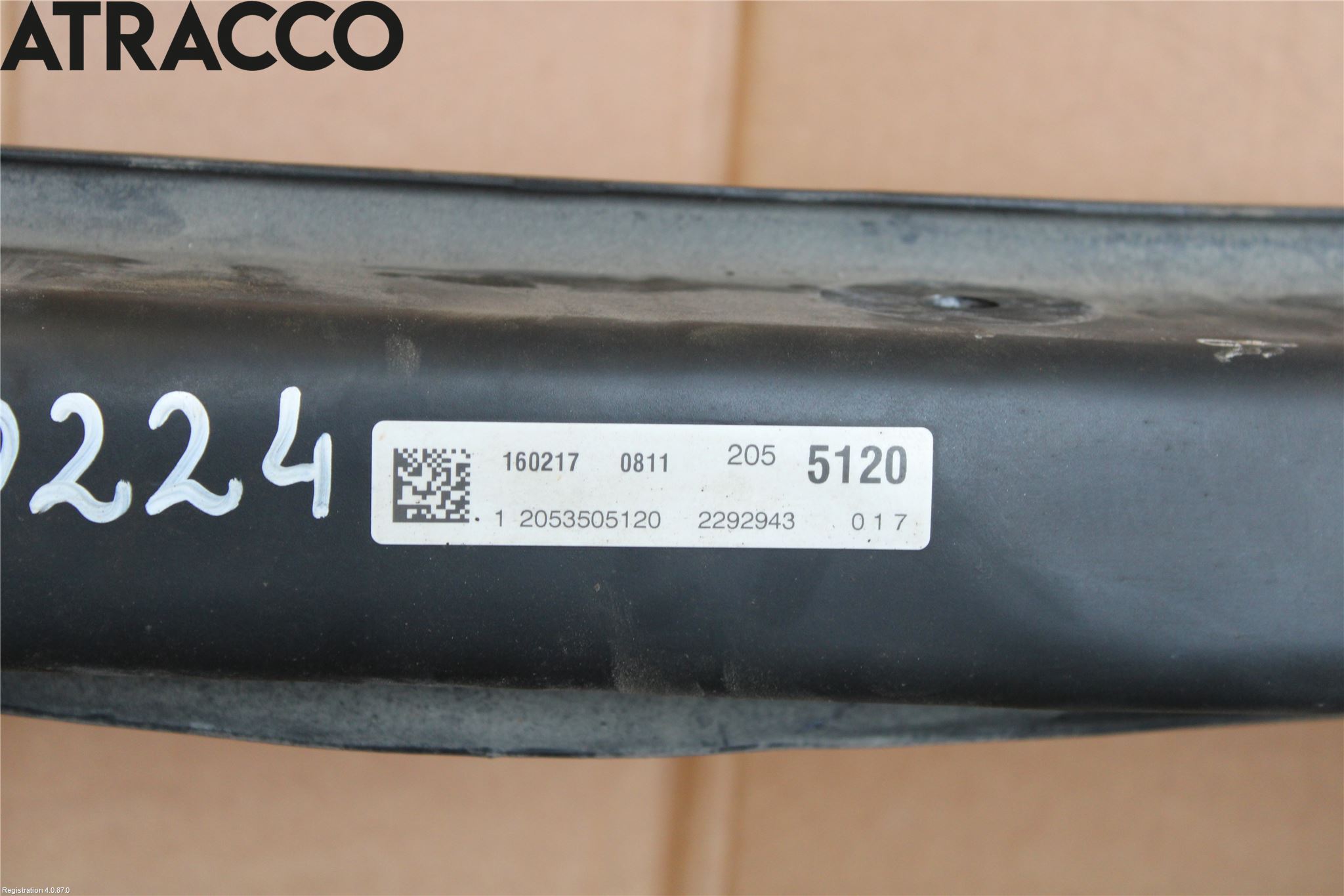 Mercedes-Benz MB C-KLASS (W205) 14-21 Bakaksel Feste Travers-Ramme