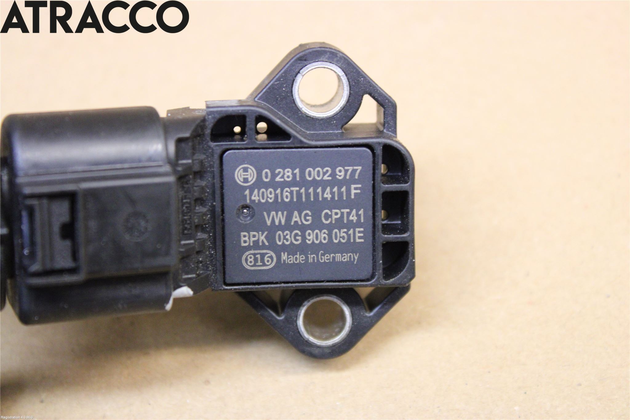 Volkswagen VW GOLF / E-GOLF VII 13-20 Inns Map - Trykkføler