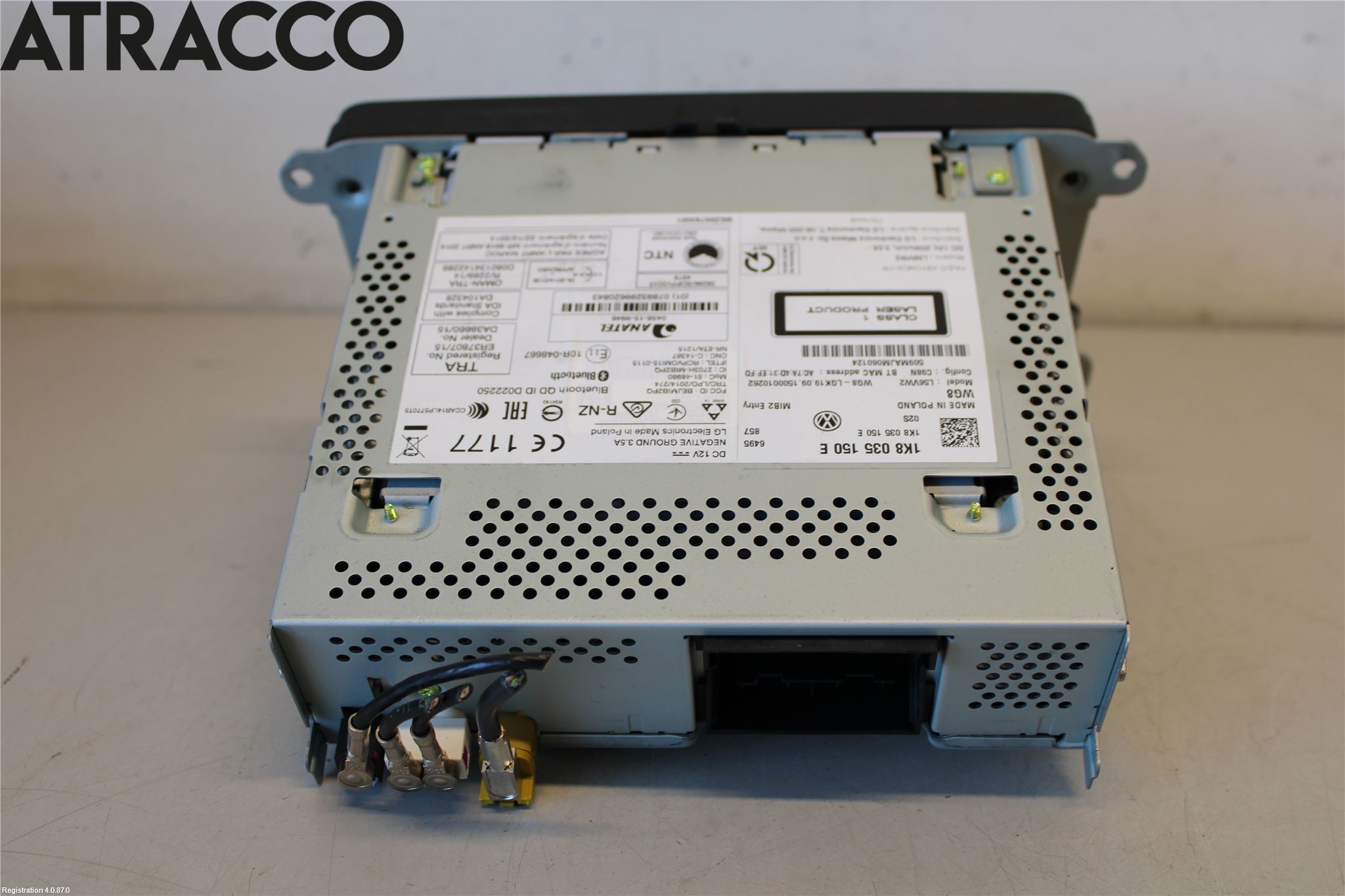 Volkswagen VW CADDY 16-20 Stereo Radio Med Cd