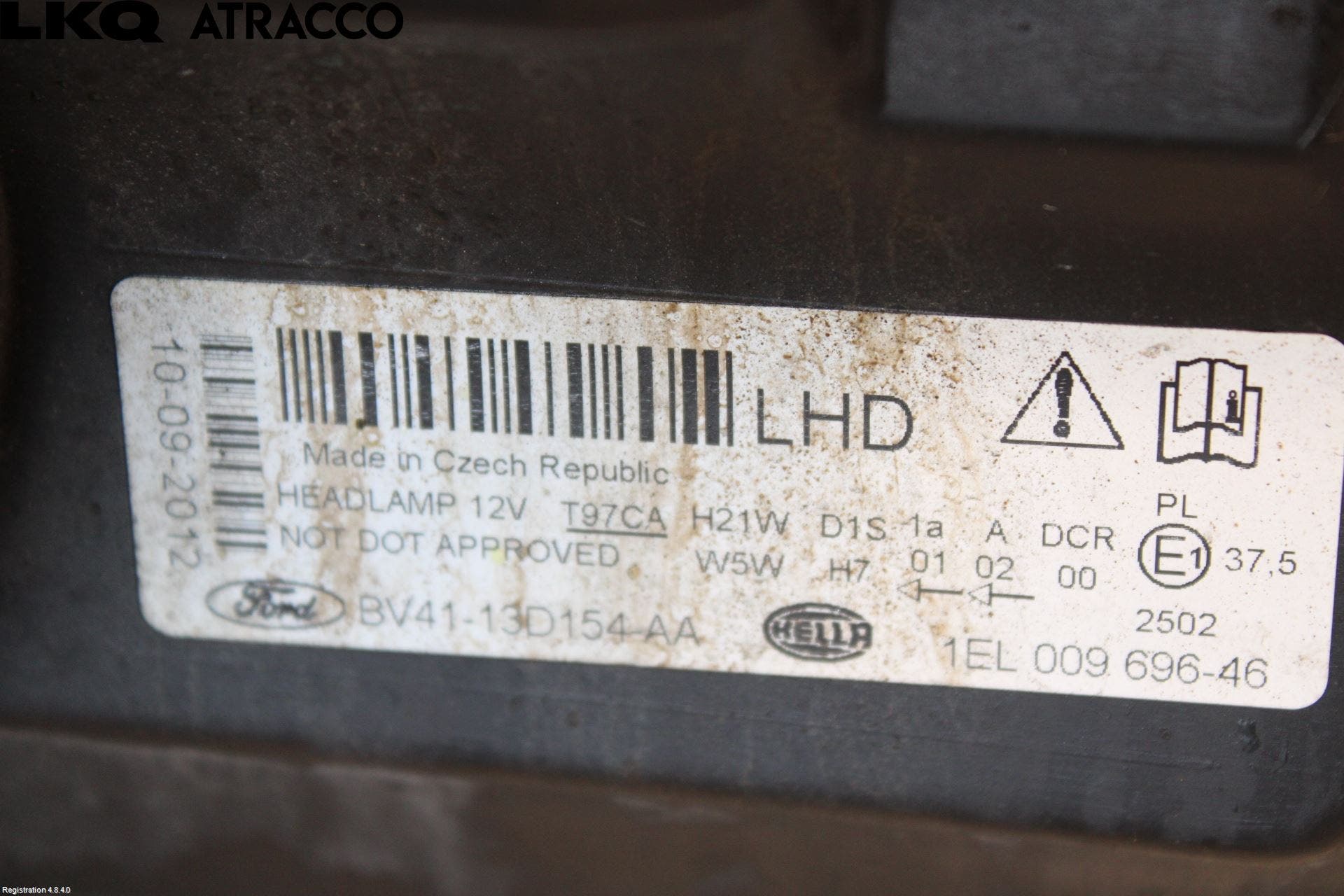 Ford KUGA 08-12 Frontlykt Høyre