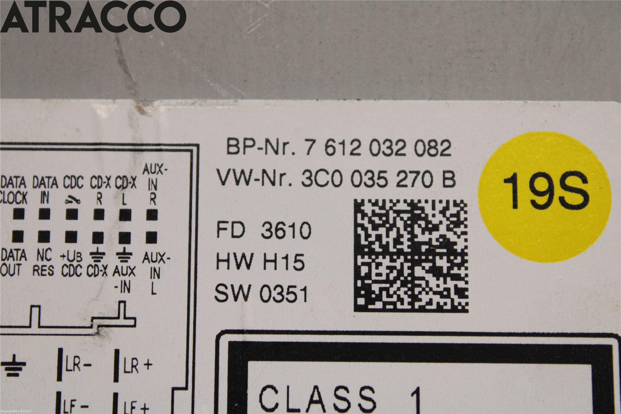 Volkswagen VW GOLF VI 09-13 Stereo Radio Med Cd