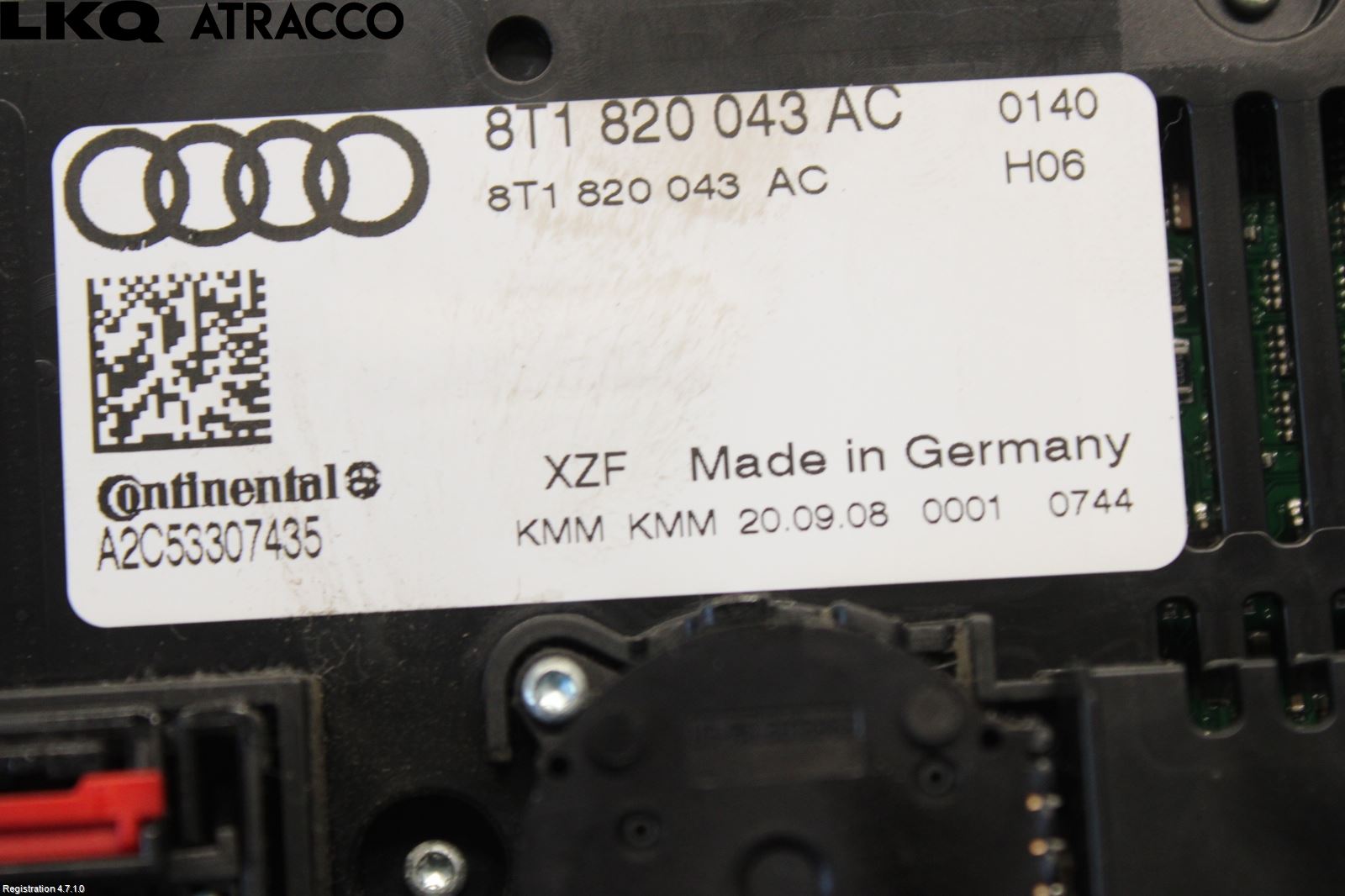 Audi Q5 09-16 Varme Ac Betjening-Display