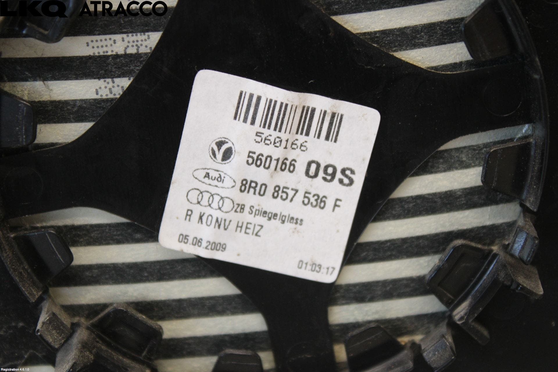 Audi Q5 09-16 Speil Glass H