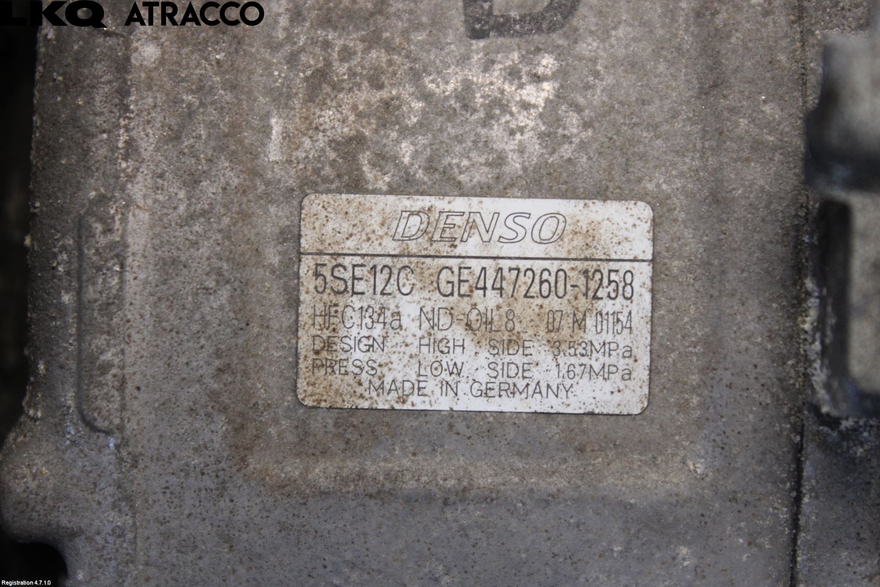 Toyota AVENSIS 09-15 Varme Ac Kompressor