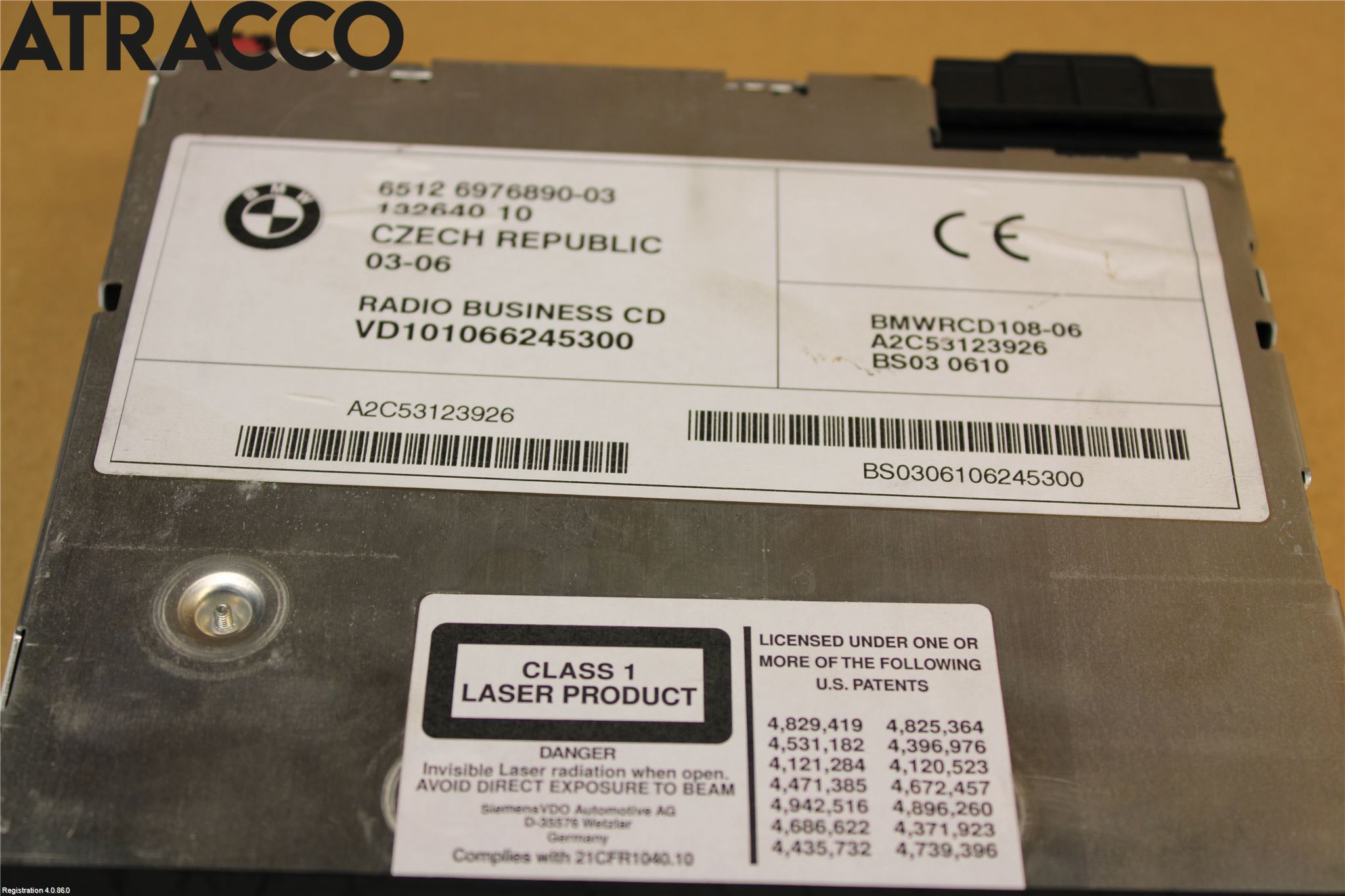 Mini COUPE R50/53 01-06 Stereo Radio Med Cd