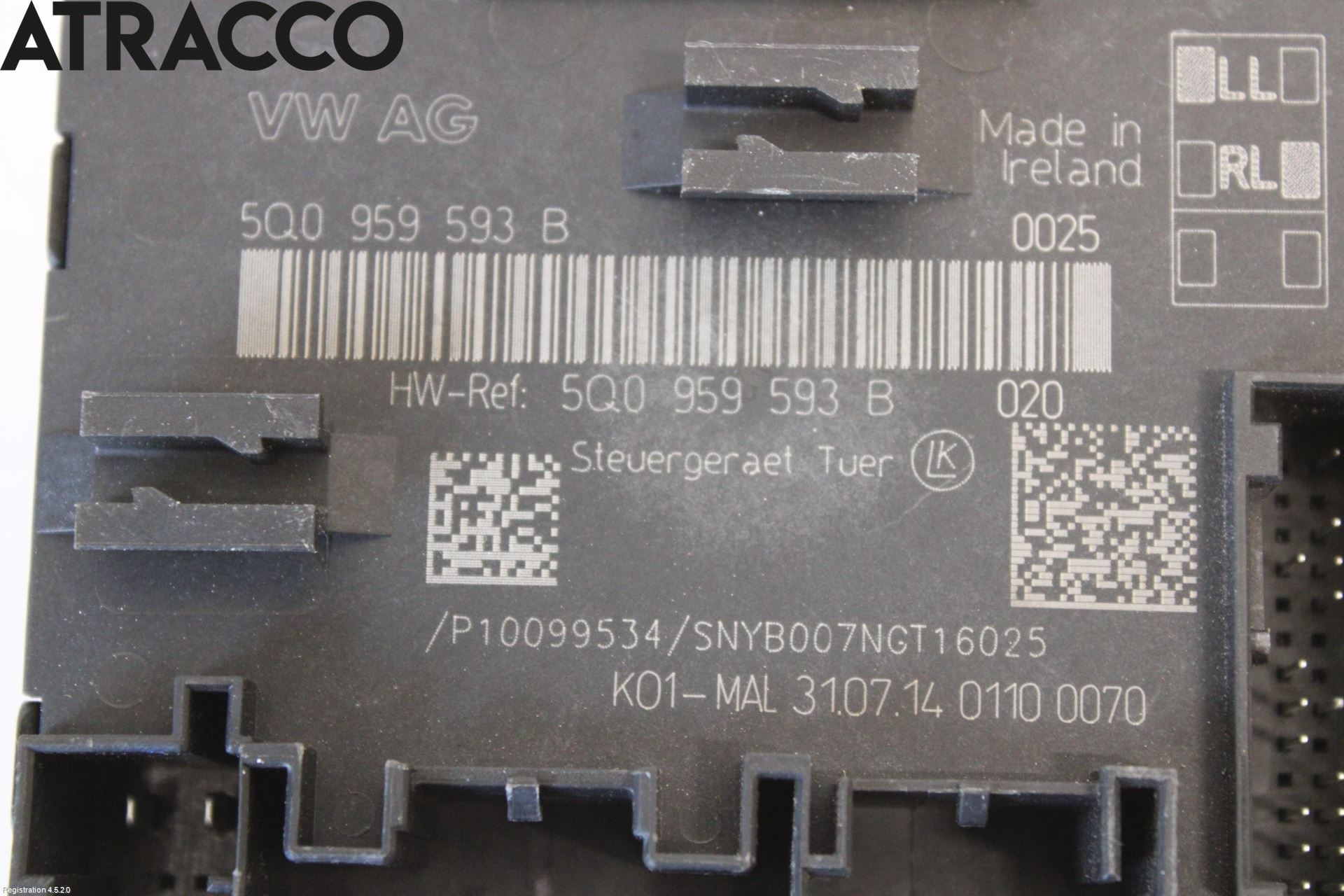 Volkswagen VW GOLF / E-GOLF VII 13-20 Styreenhet Dør