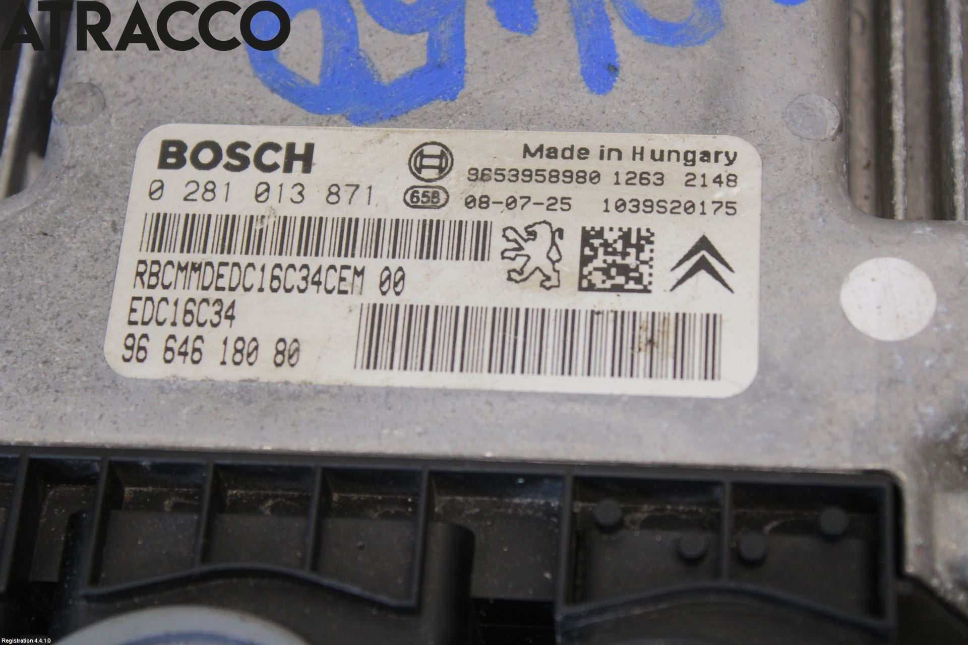 Citroen BERLINGO 08-18 Styreenhet Innsprøytning