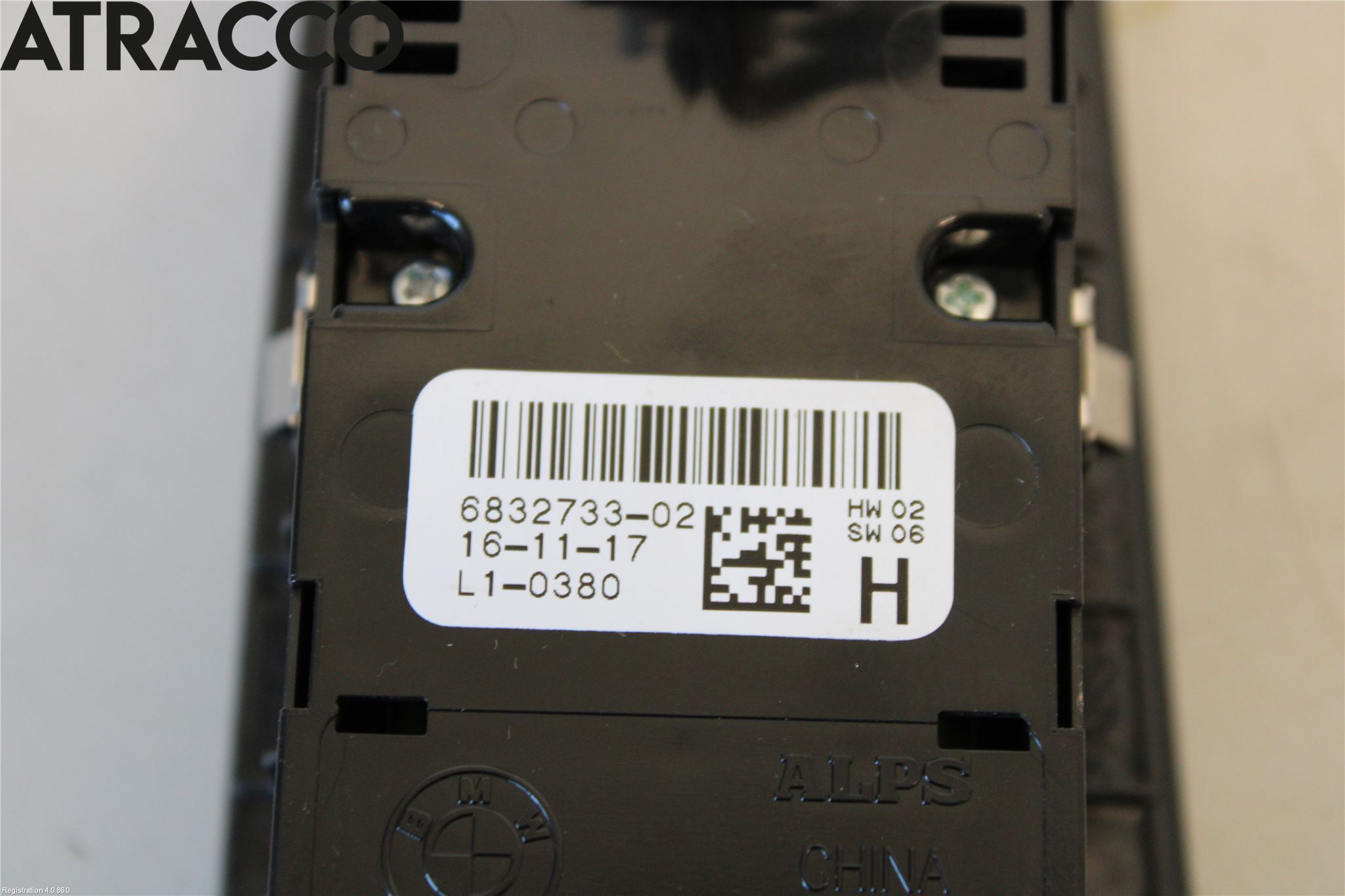 BMW 5 G30/G31/F90 17-23 Bryter Vindusheis