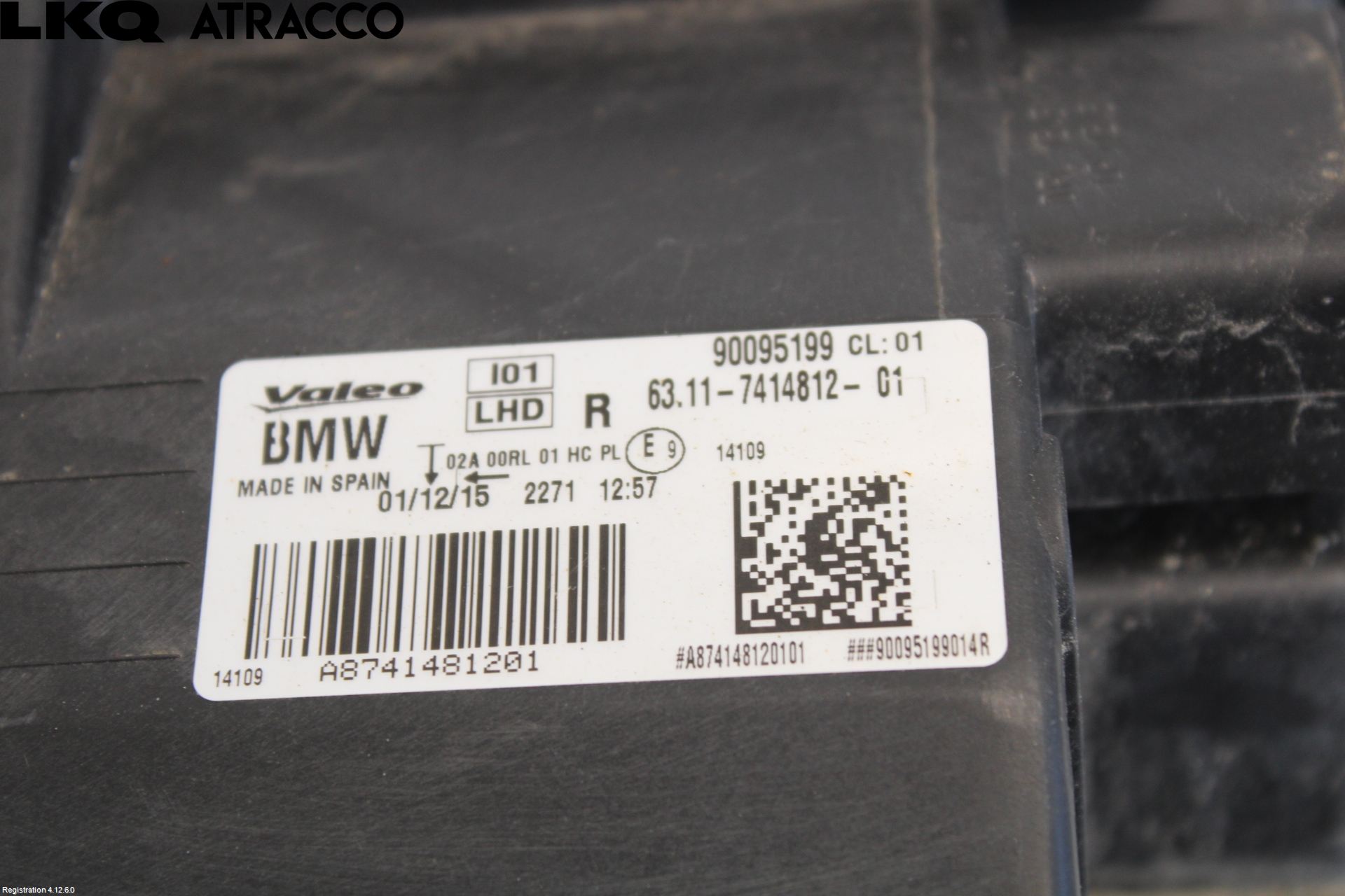 BMW i3 I01 13-22 Frontlykt Høyre