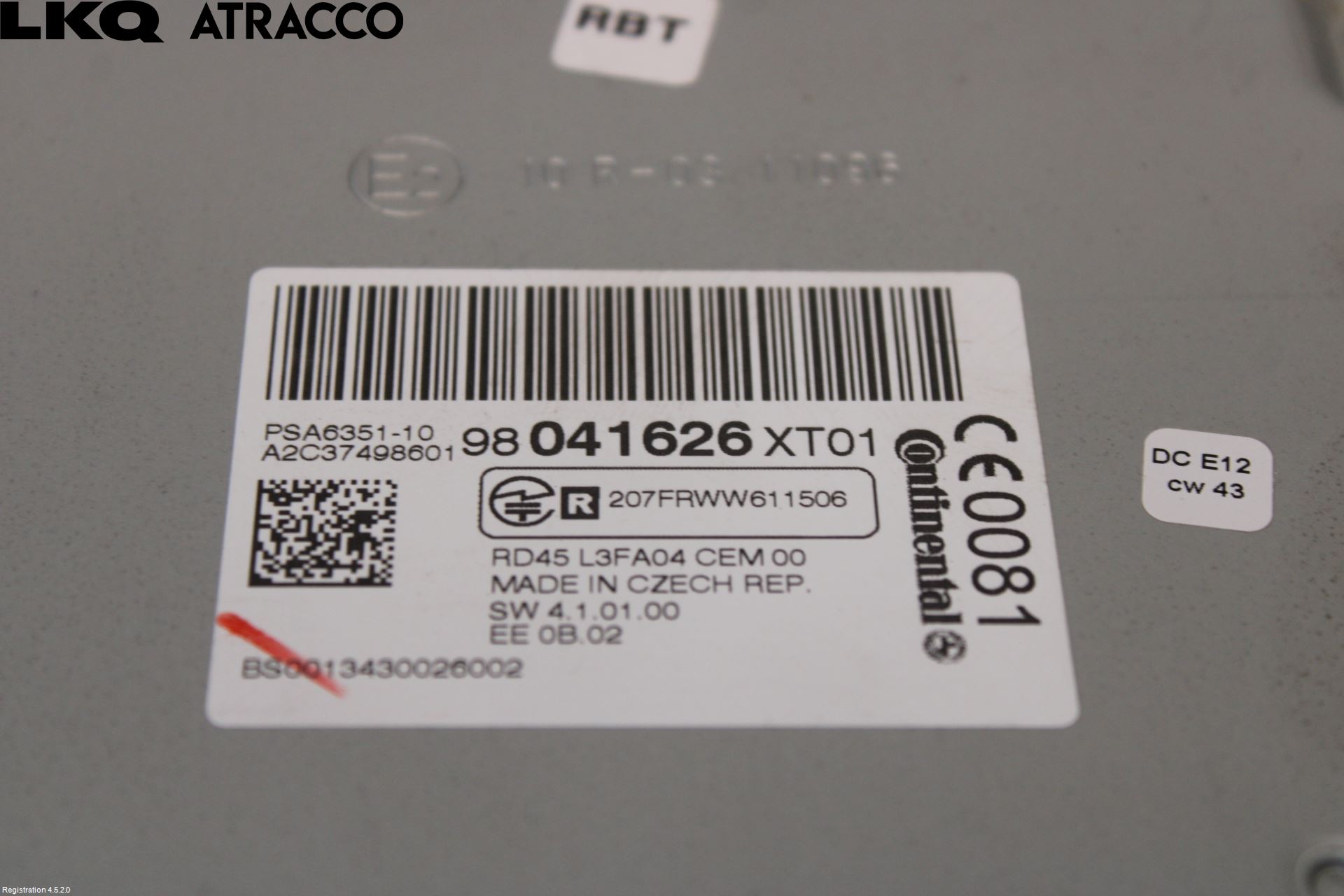 Citroen C3 PICASSO Stereo Radio