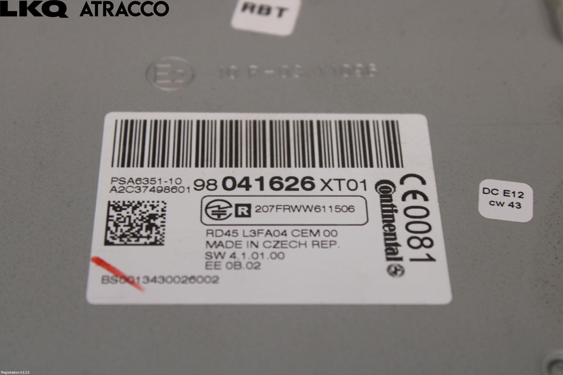 Citroen C3 PICASSO Stereo Radio