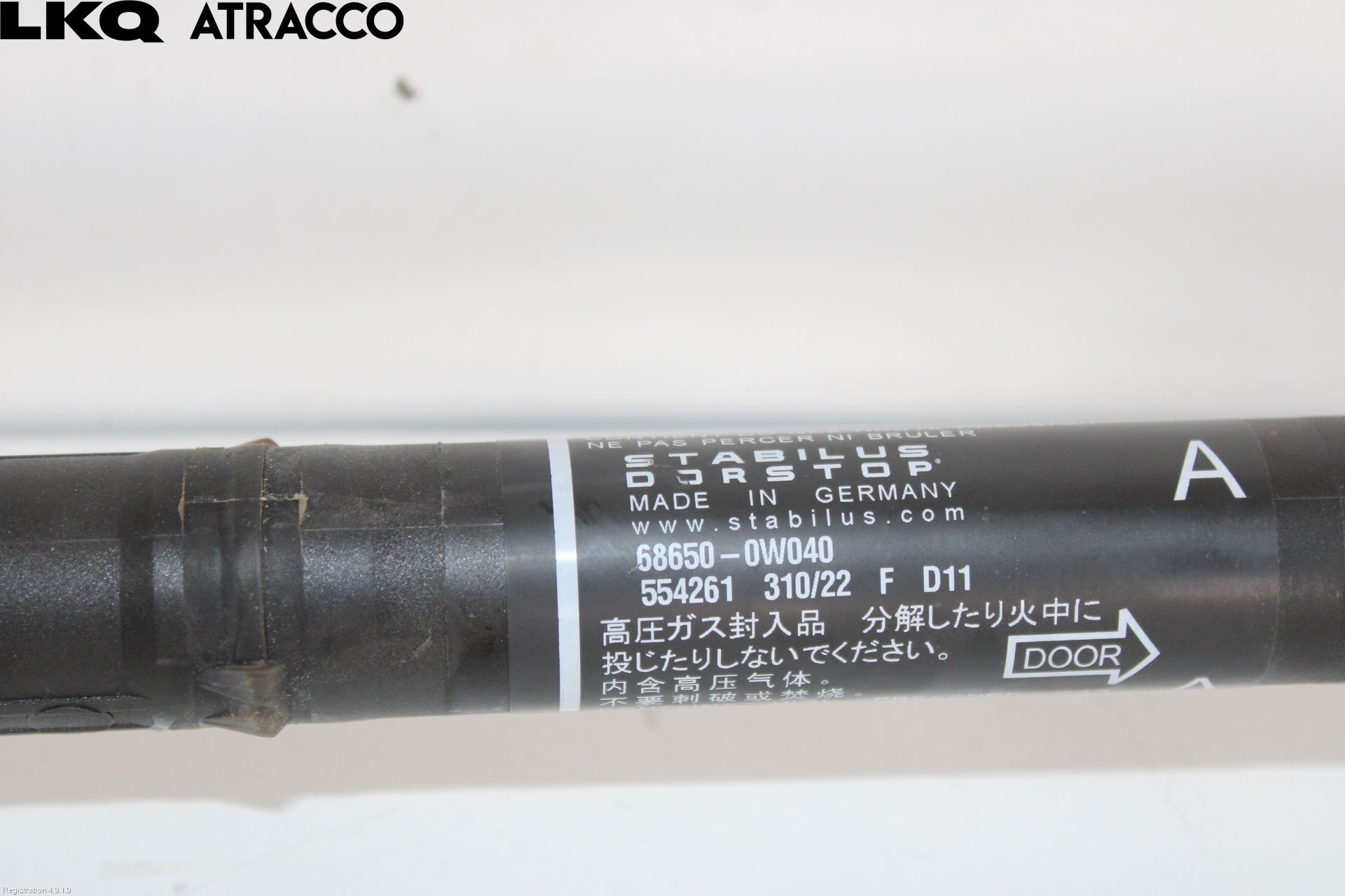 Toyota LANDCRUISER J150 10-23 Bakluke Demper-Gassfjær