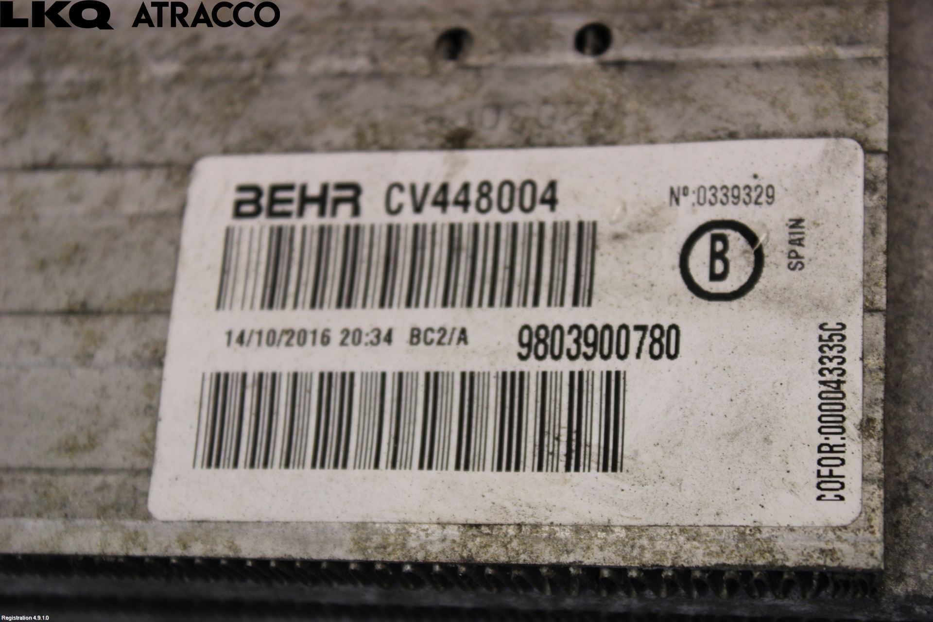 Peugeot 2008 13-20 Intercooler Radiator