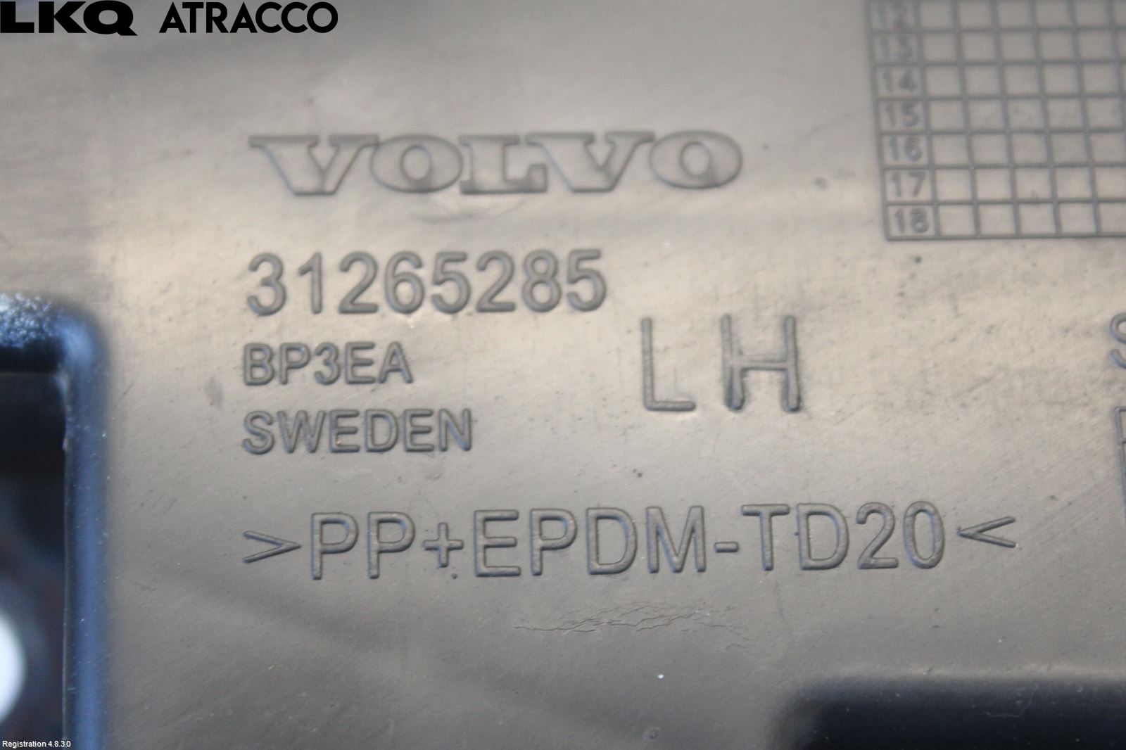 Volvo V60 11-13 Støtfangerfeste Bak Venstre