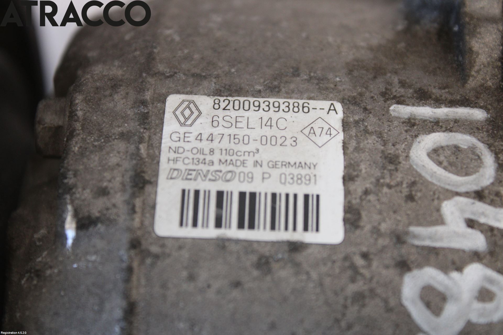 Renault MEGANE III 09-15 Varme Ac Kompressor