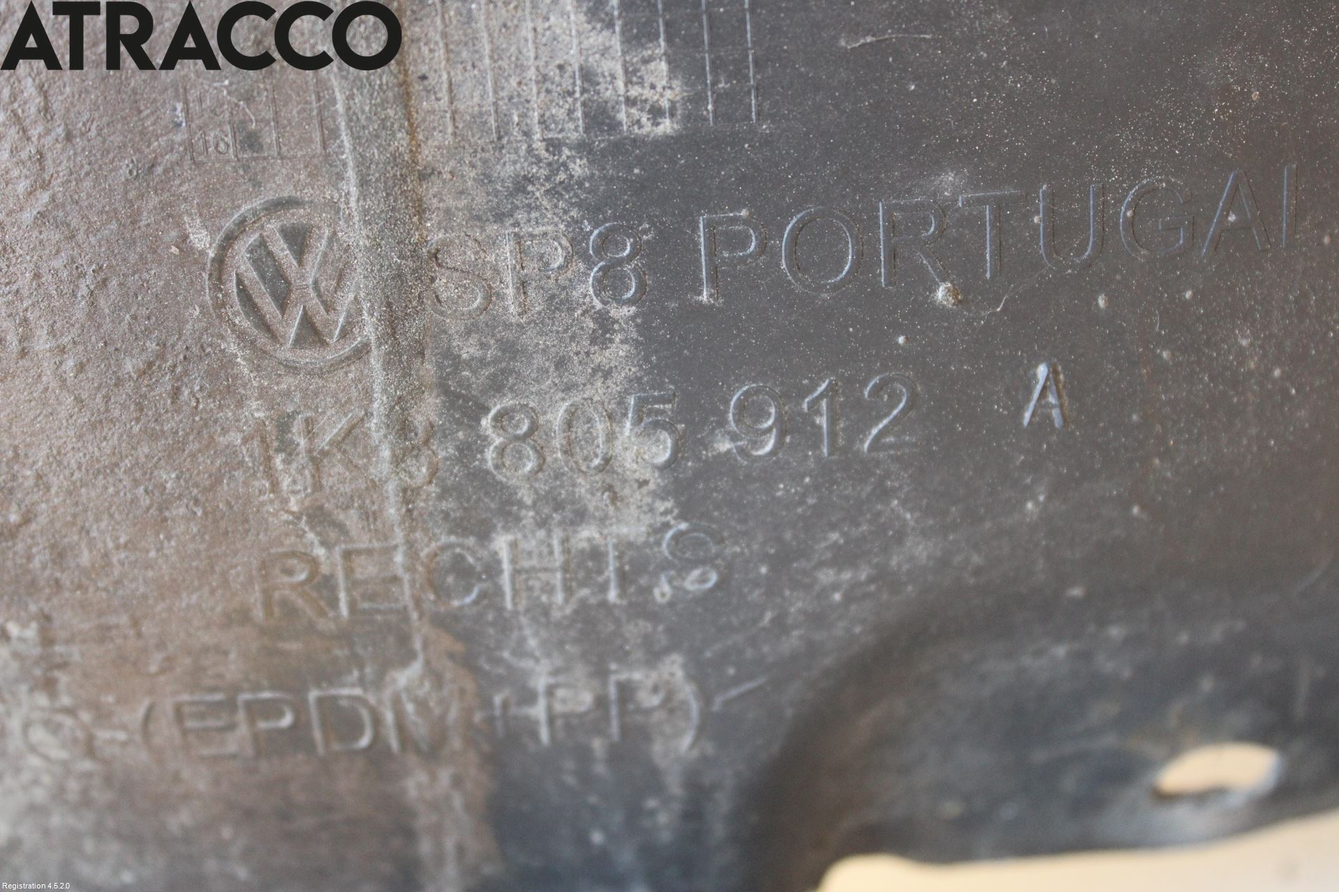 Volkswagen VW SCIROCCO 09-17 Skjerm Indre