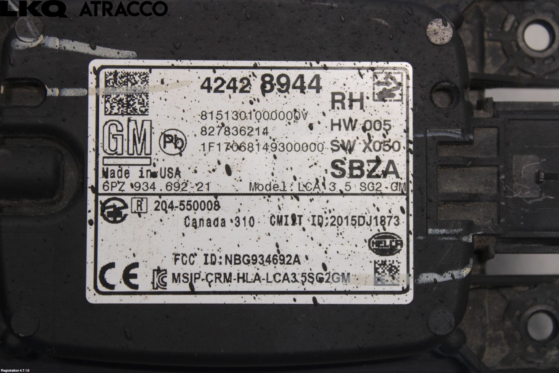 Opel AMPERA 17- Sensor Kollisjonsbeskyttelse