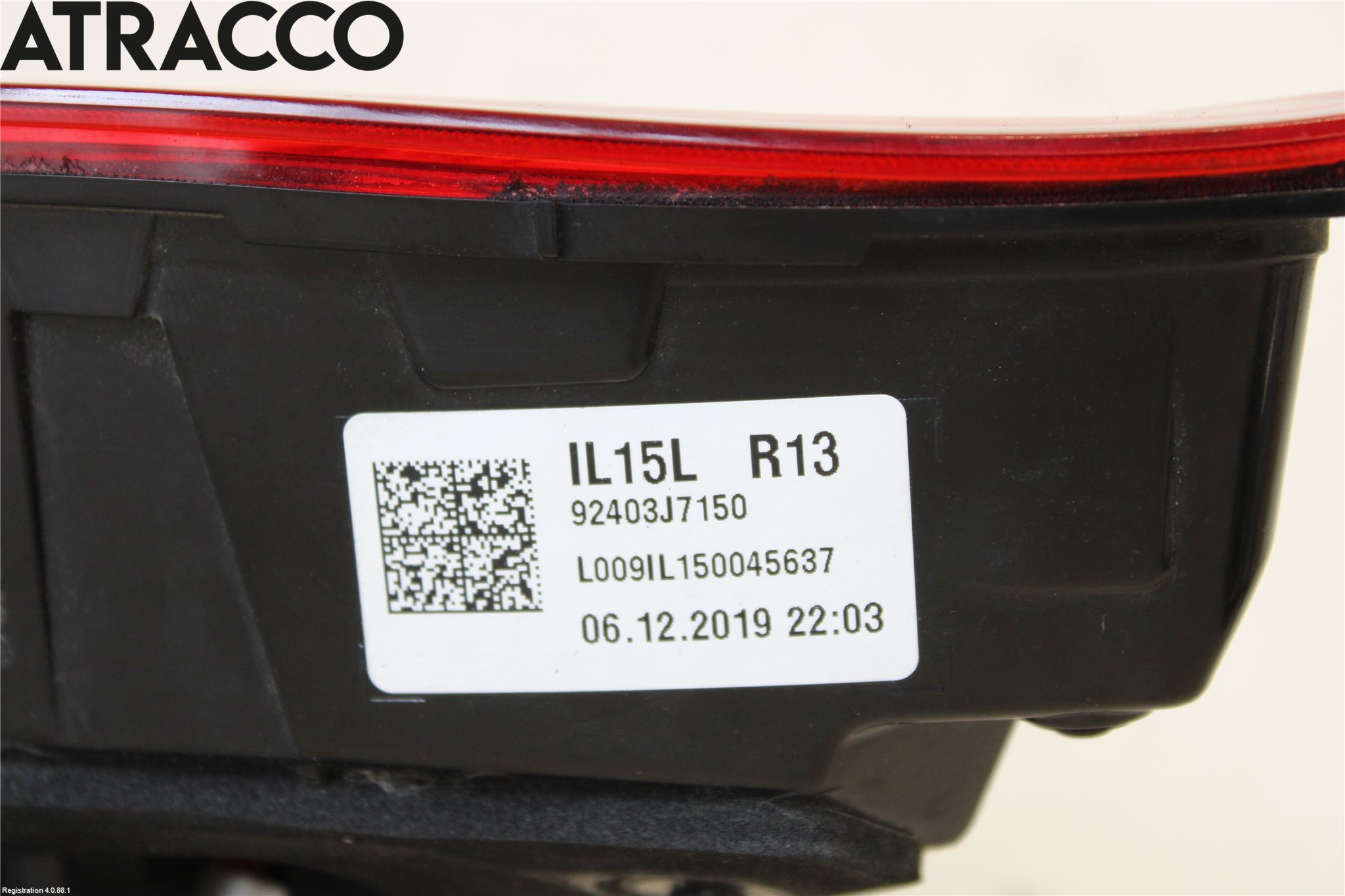 Kia CEED/CEED SW 19- Baklykt Venstre  På Luke(Indre