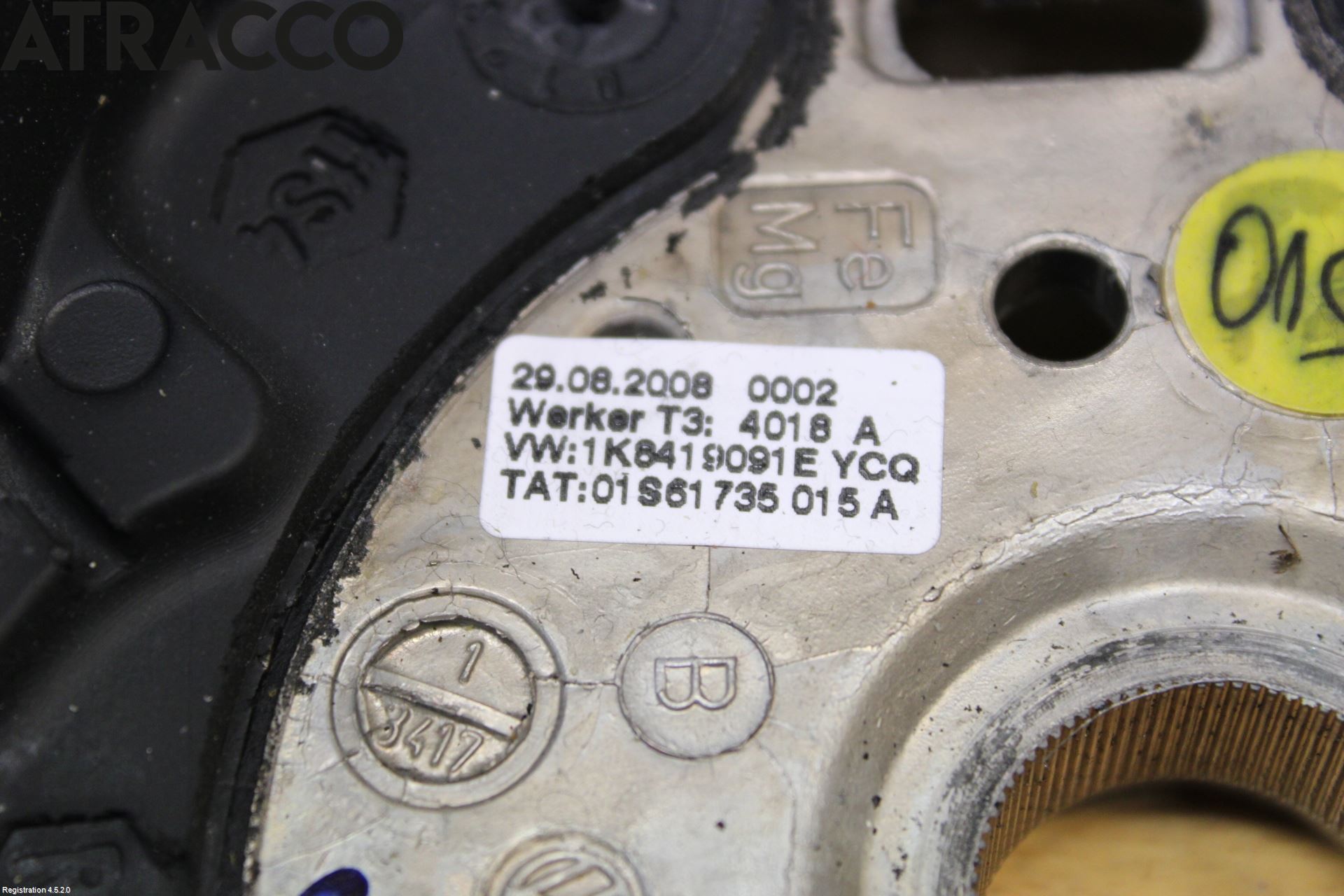 Volkswagen VW SCIROCCO 09-17 Ratt