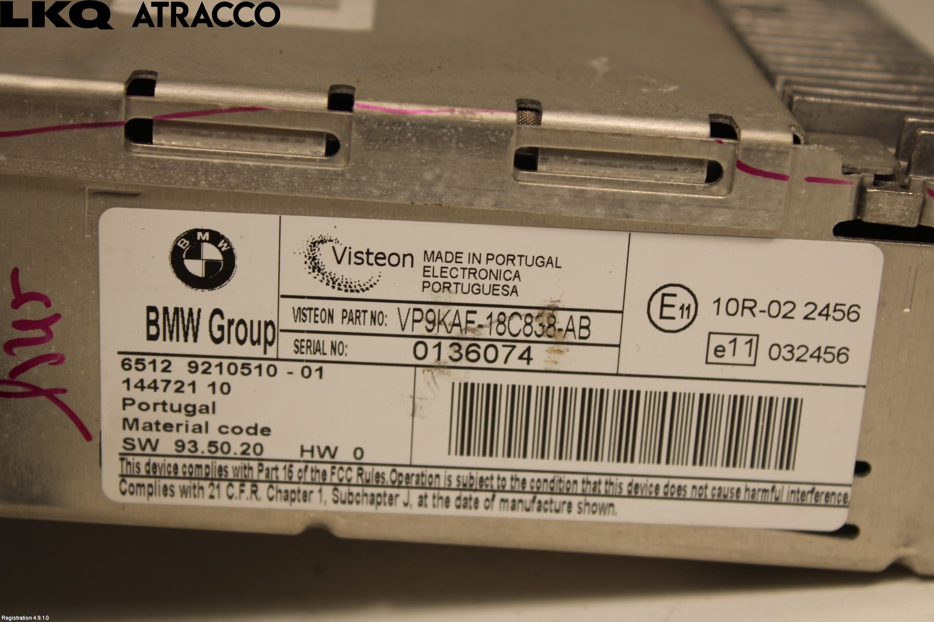 BMW 1 E87/81 5D/3D 03-11 Stereo Radio Med Cd