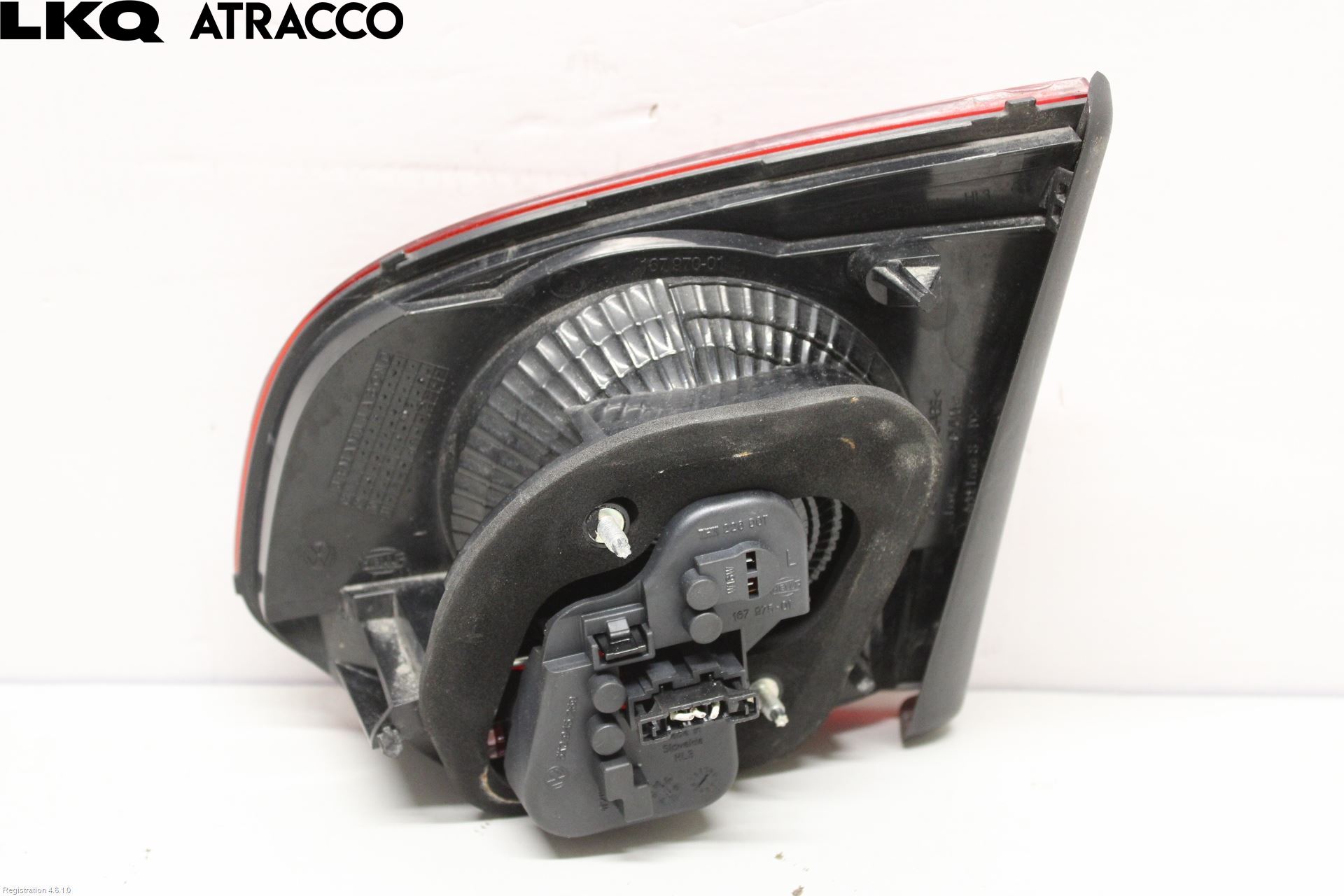 Volkswagen VW GOLF VI 09-13 Baklykt Venstre  På Luke(Indre