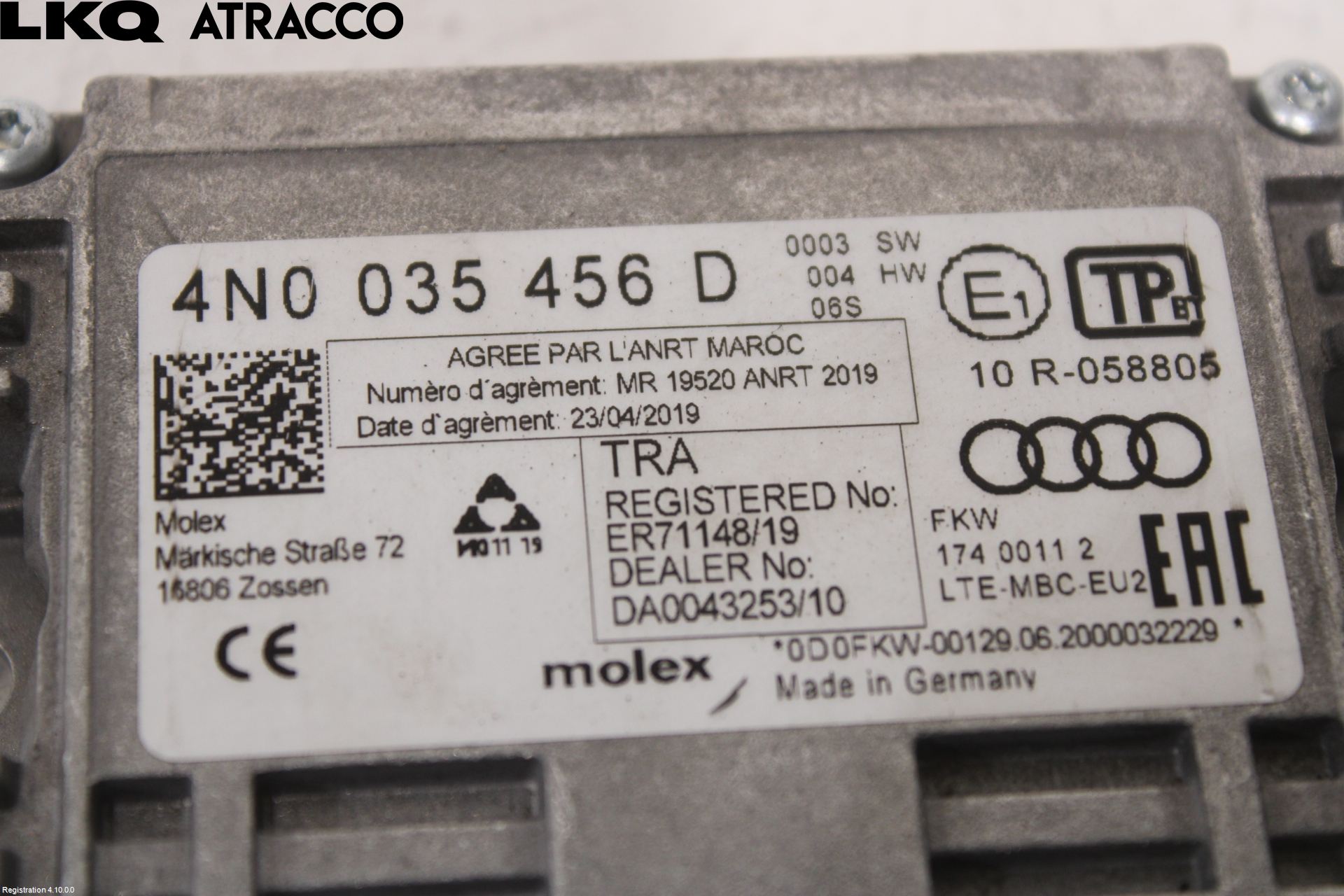 Audi E-TRON, S GE 19- Stereo Antenneforsterker