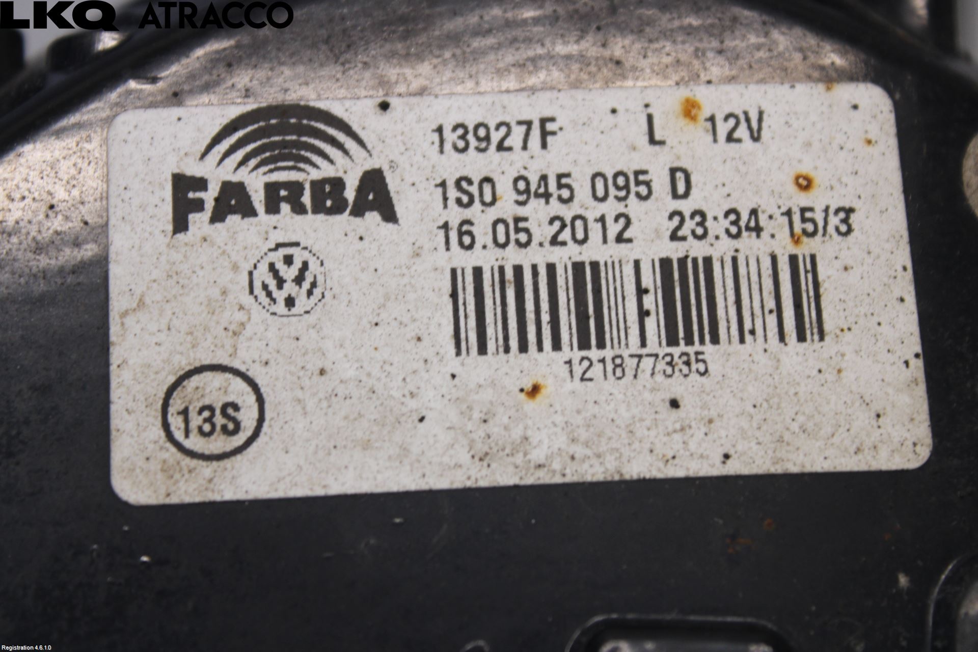 Volkswagen VW UP! / E-UP! Baklykt Venstre