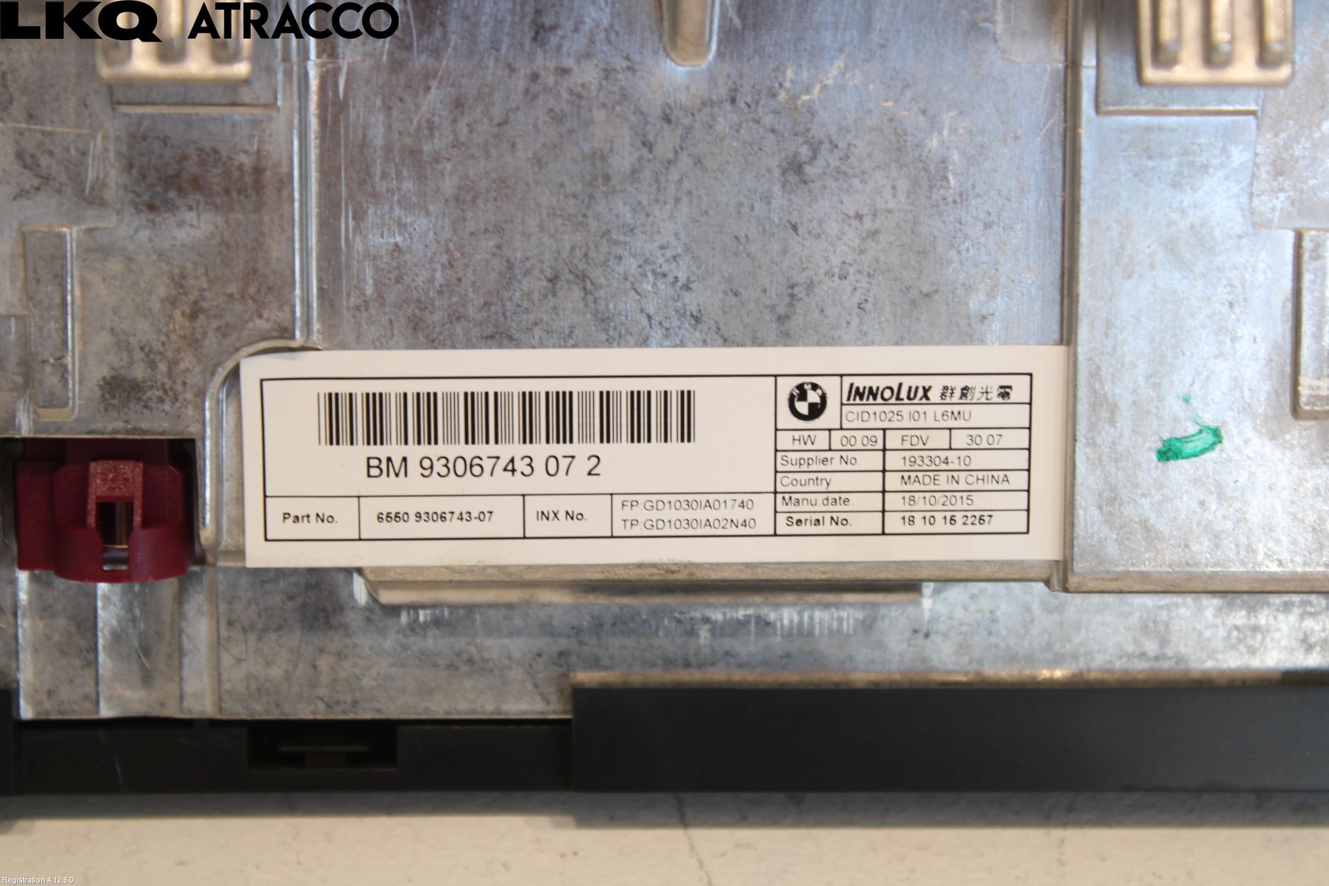 BMW i3 I01 13-22 Multifunktionsdisplay