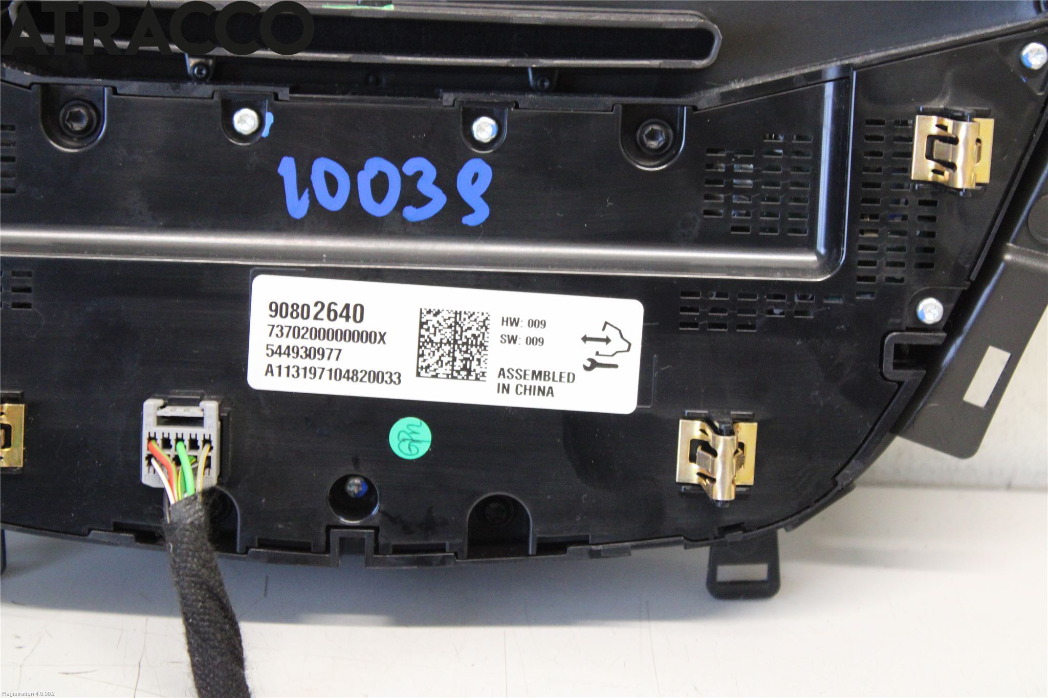 Opel INSIGNIA 09-16 Varme Ac Betjening-Display