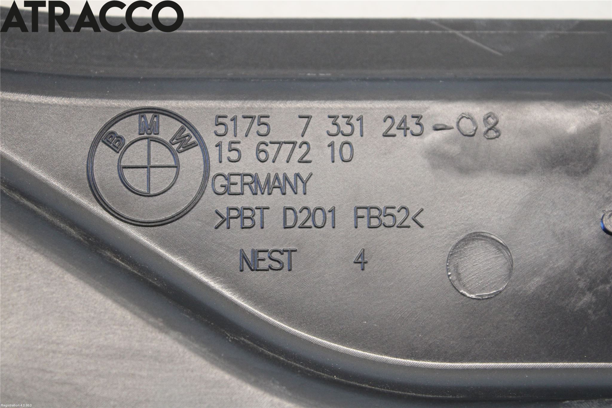 BMW 3 GT F34 13-19 Visker Deksel-Grill-Under Frr