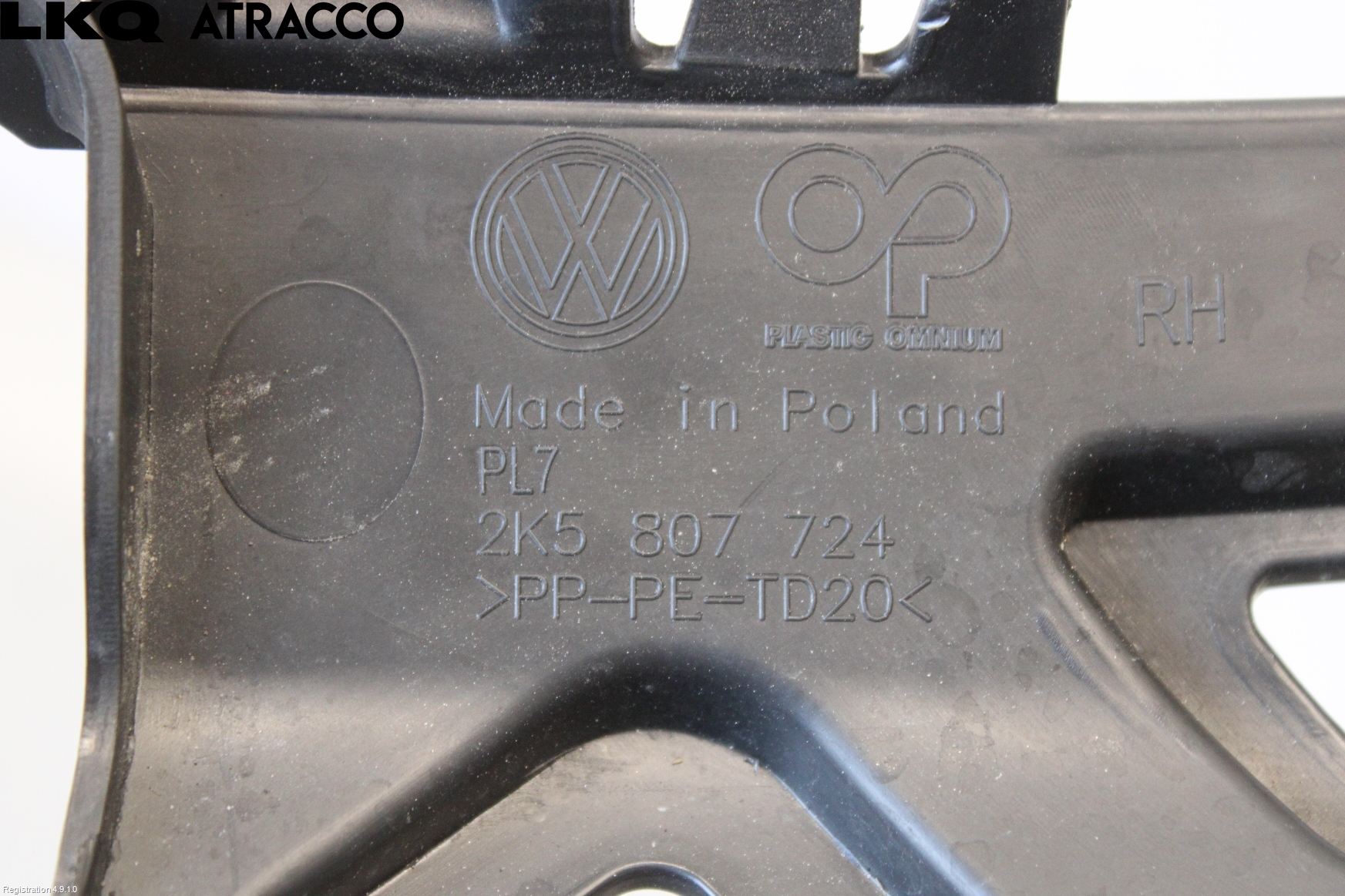 Volkswagen VW CADDY 16-20 Støtfangerfeste Foran Høyre