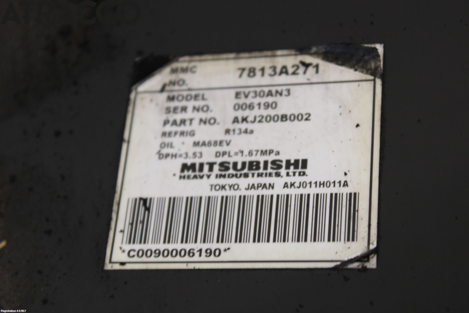 Mitsubishi i-MiEV Varme Ac Kompressor