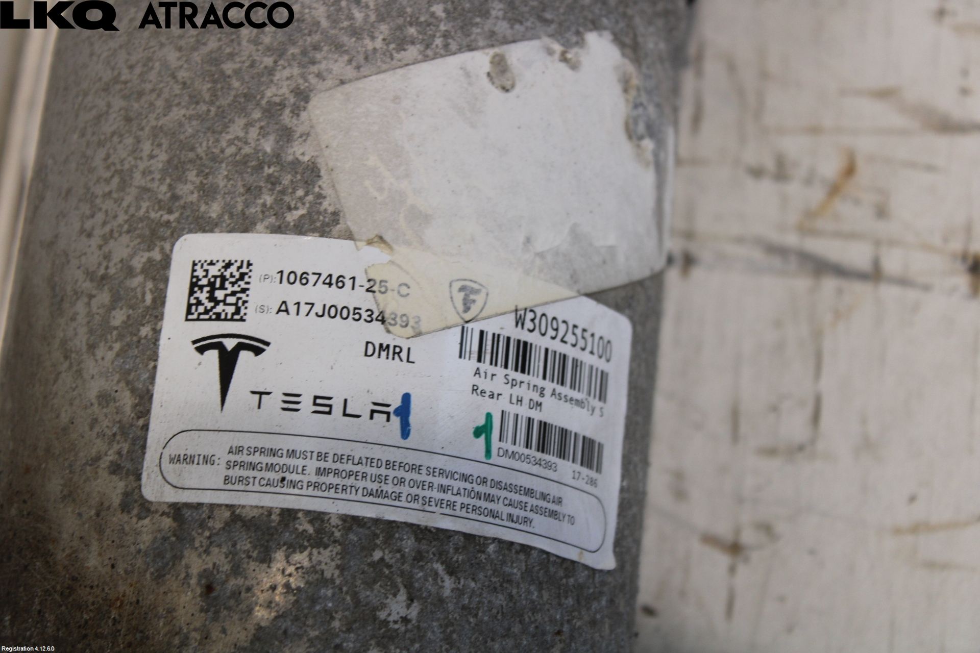 Tesla MODEL S 13- Nivåreg Belg - Luftpute