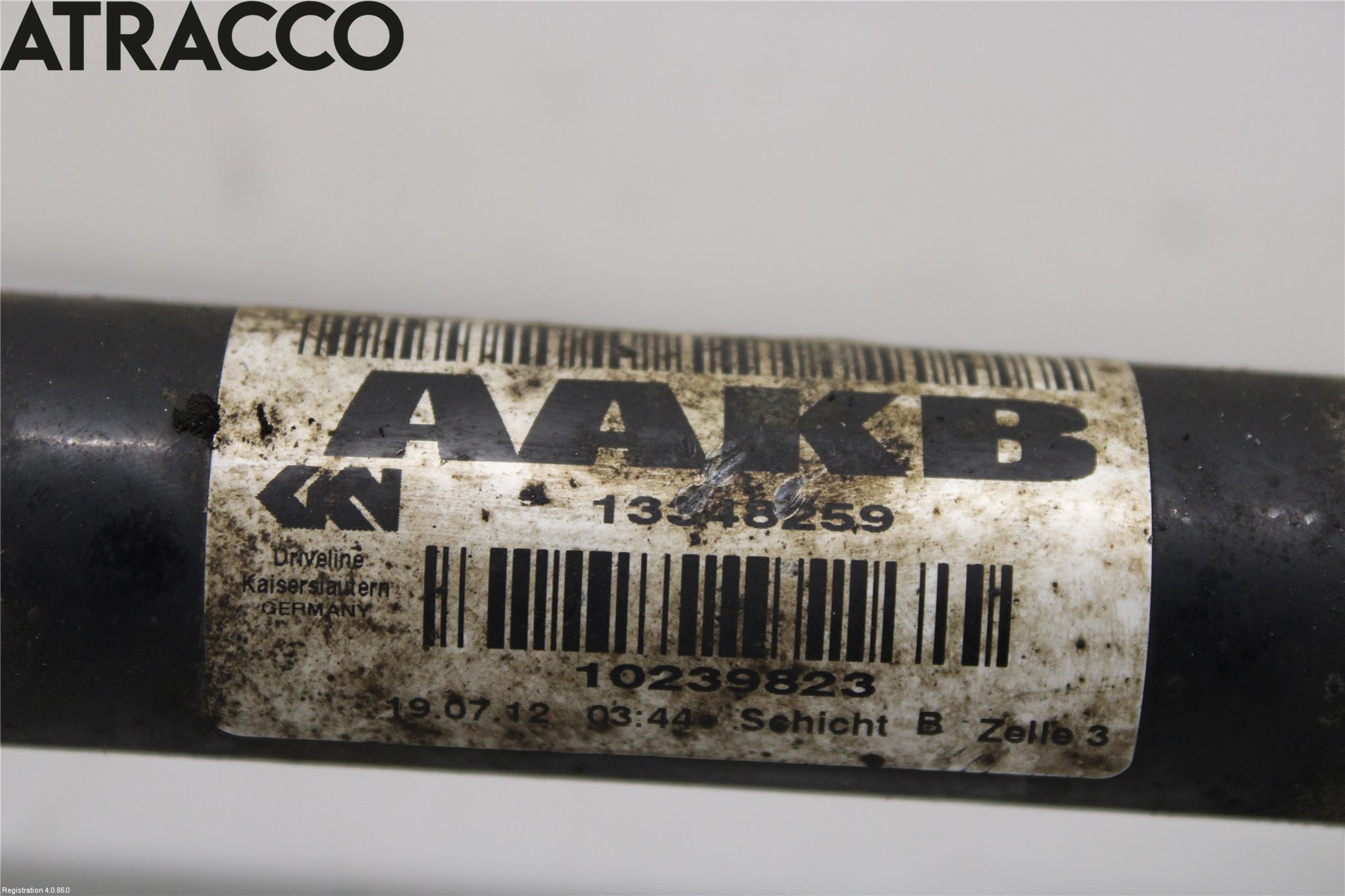 Opel ZAFIRA C 12-19 Drivaksel Foran Kompl Høyre