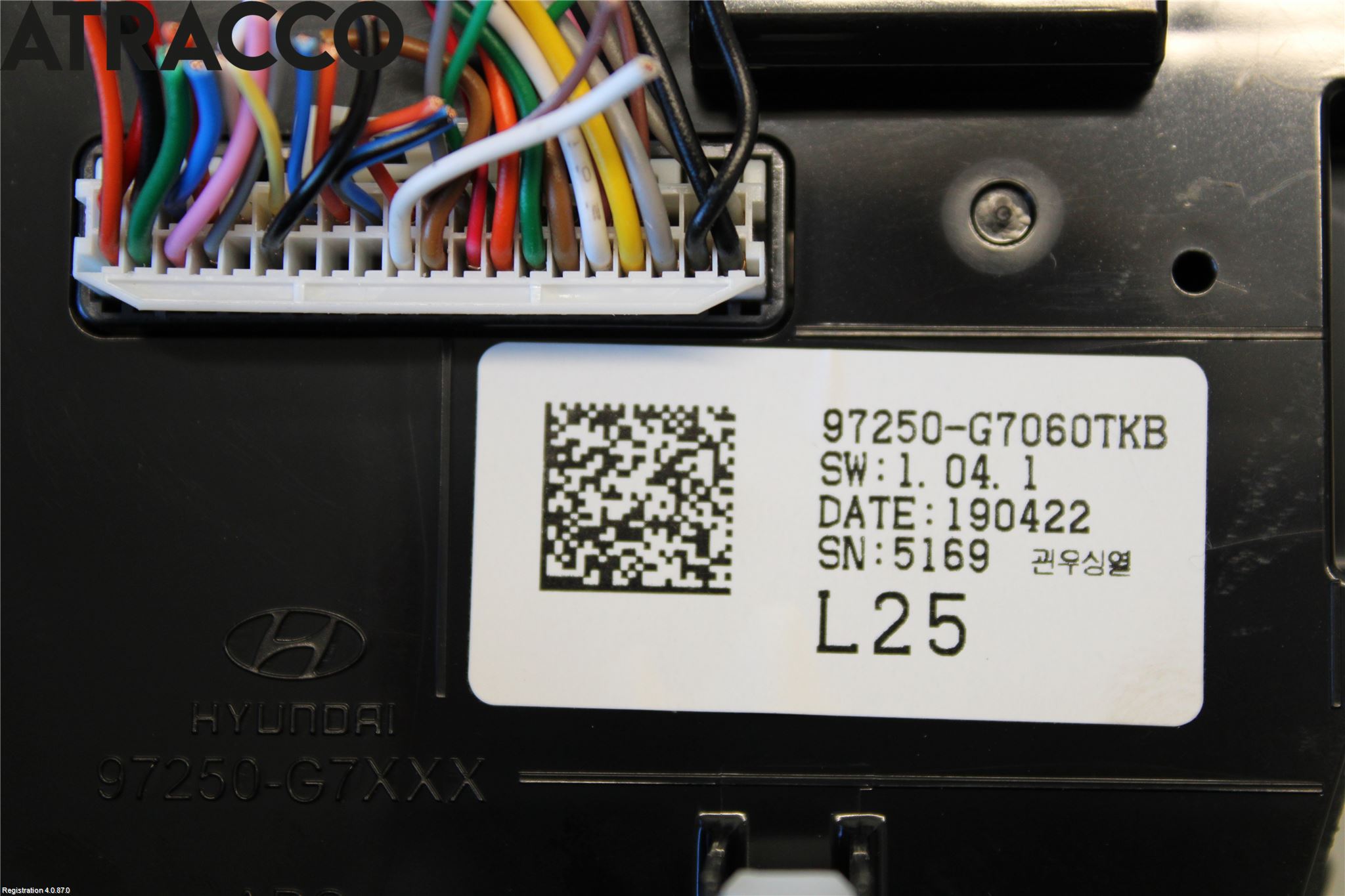 Hyundai IONIQ AE 17-22 Varme Ac Betjening-Display