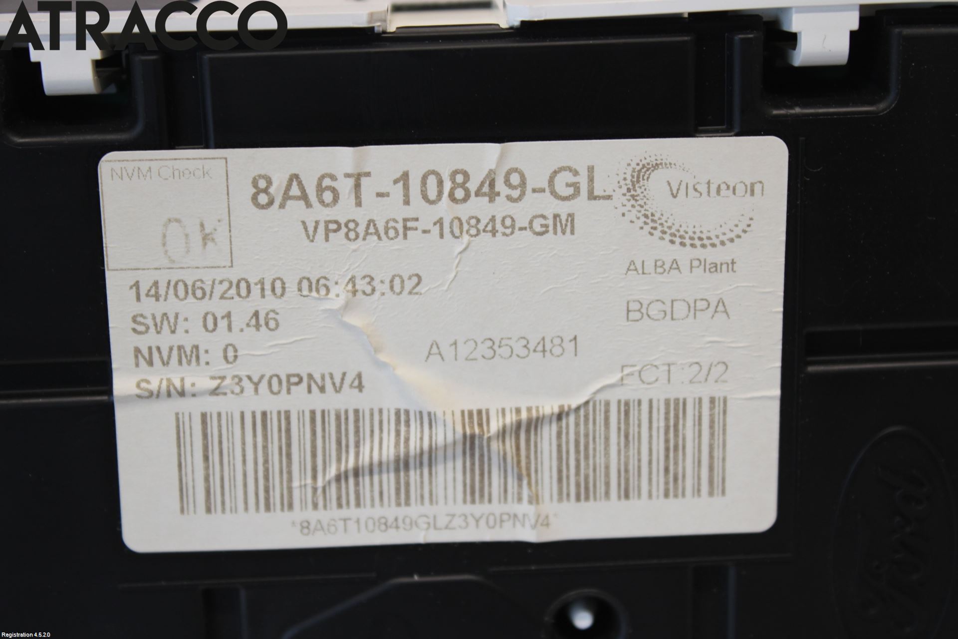 Ford FIESTA 09-12 Instr Kombinert