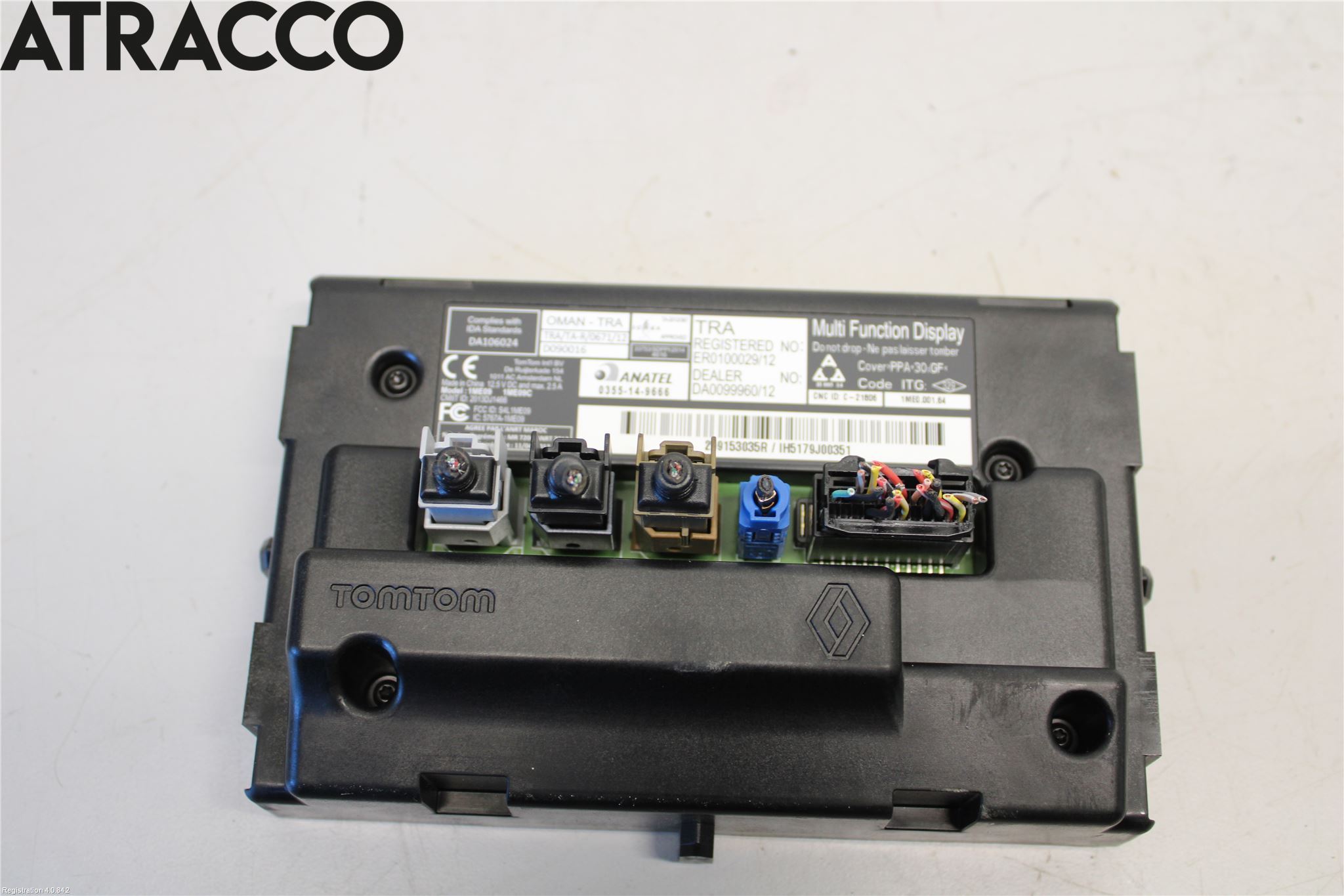 Renault ZOE/E-TECH 13- Multifunktionsdisplay