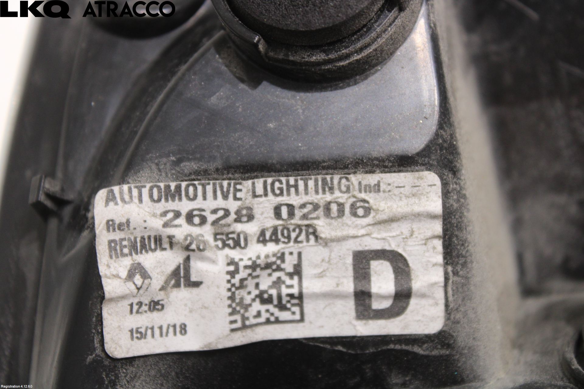 Renault ZOE/E-TECH 13- Baklykt Høyre