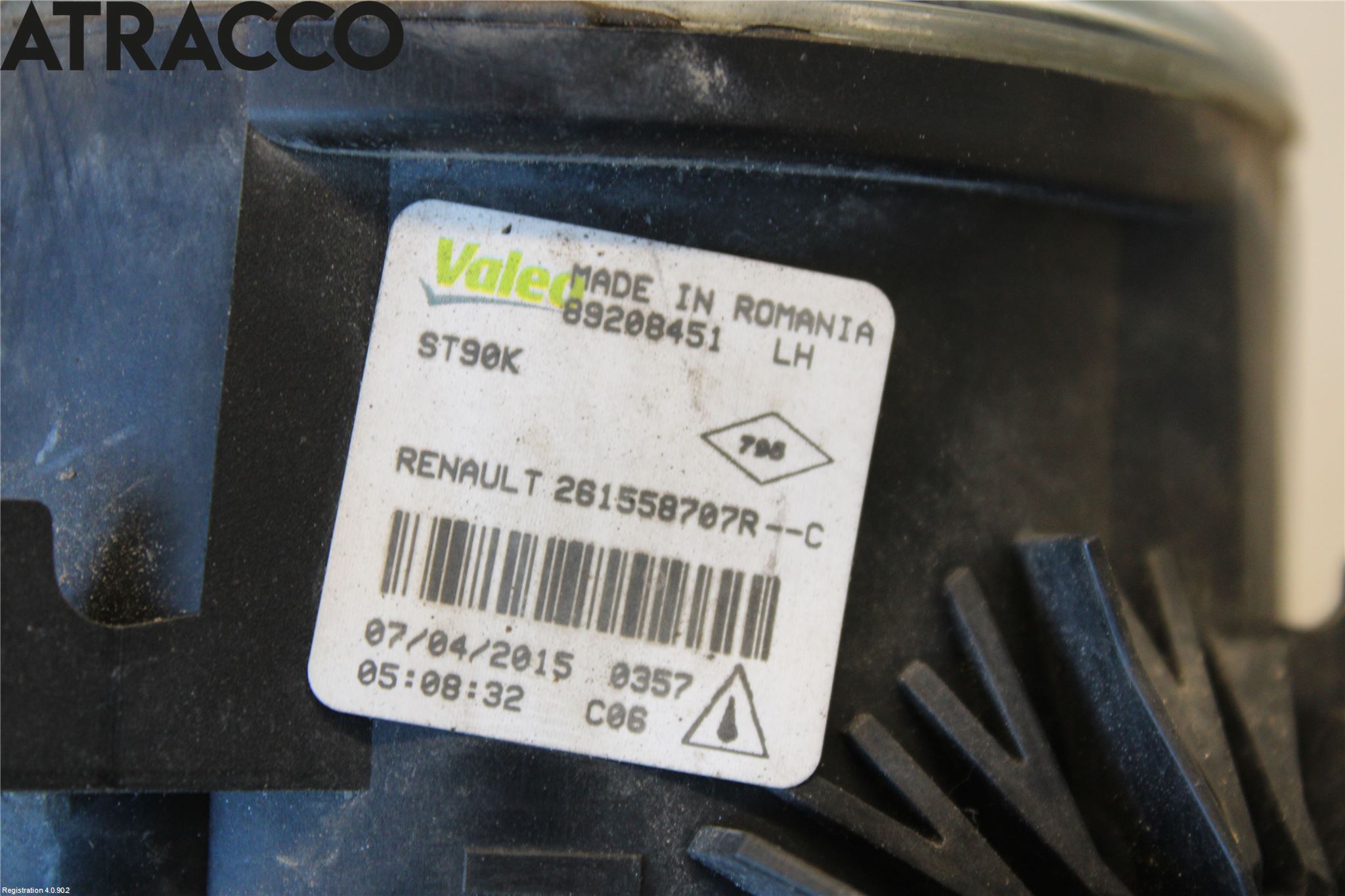 Renault CAPTUR 13-19 Frontlykt-Kurve-Tåkelys