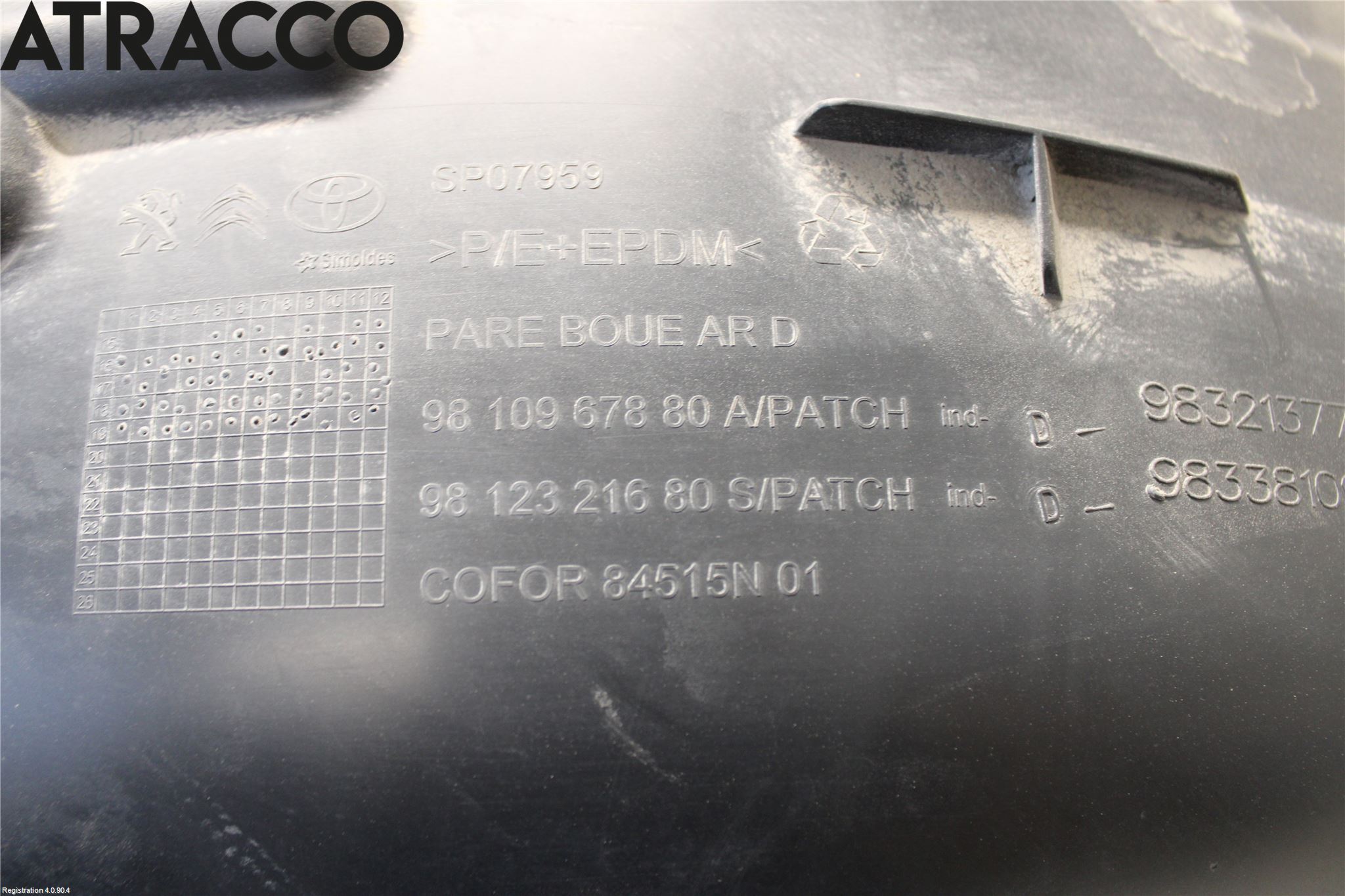 Citroen JUMPY 07-16 Skjerm Indre