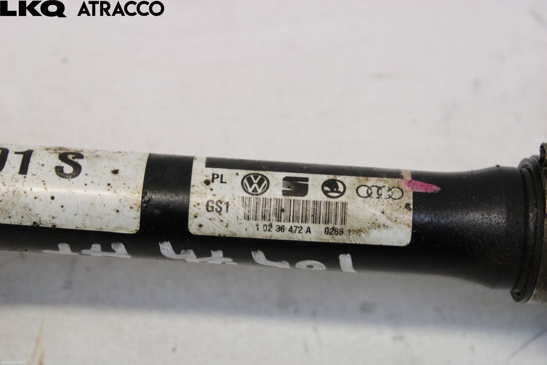 Volkswagen VW TRANSP/CARAVELLE (T5) 04-15 Drivaksel Foran Kompl Høyre