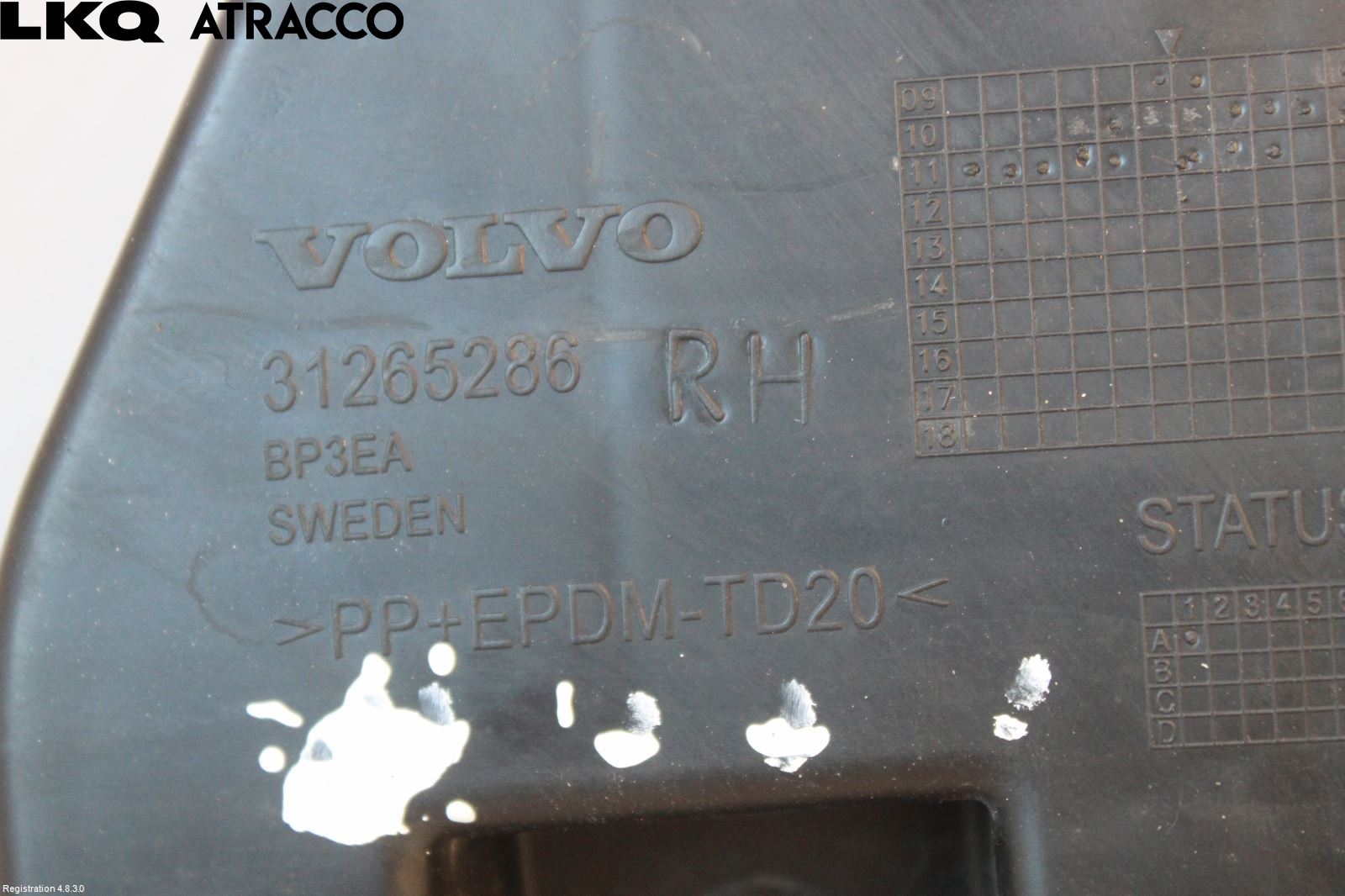 Volvo V60 11-13 Støtfangerfeste Bak Høyre