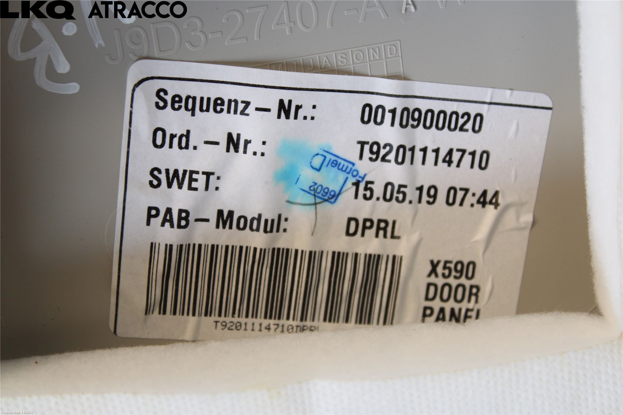 Jaguar I-PACE 18- Innr Dørtrekk Venstre