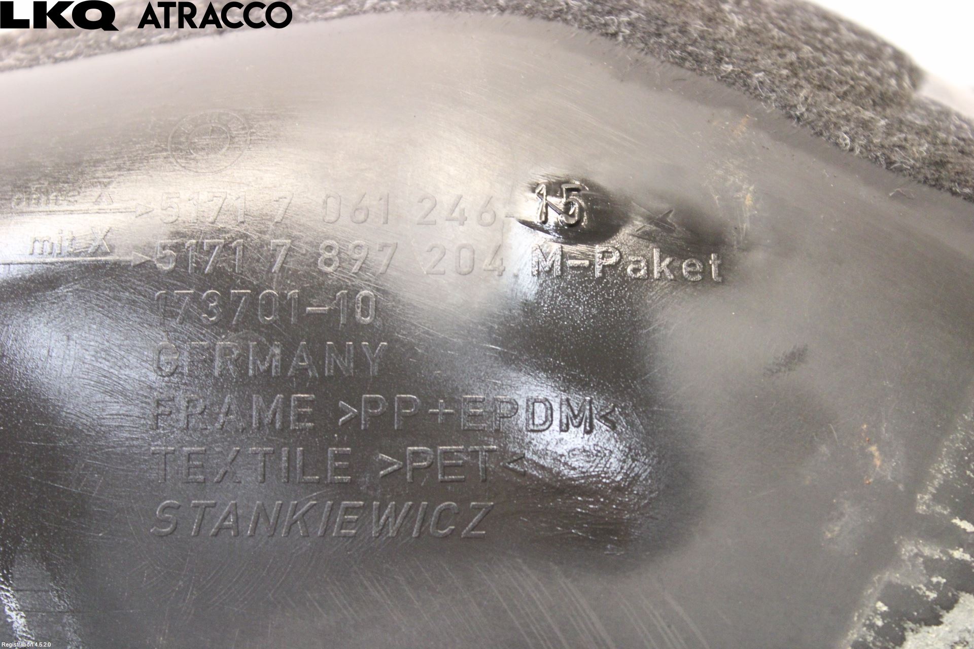 BMW 5 E60/61 Sed/Tou 02-10 Skjerm Indre