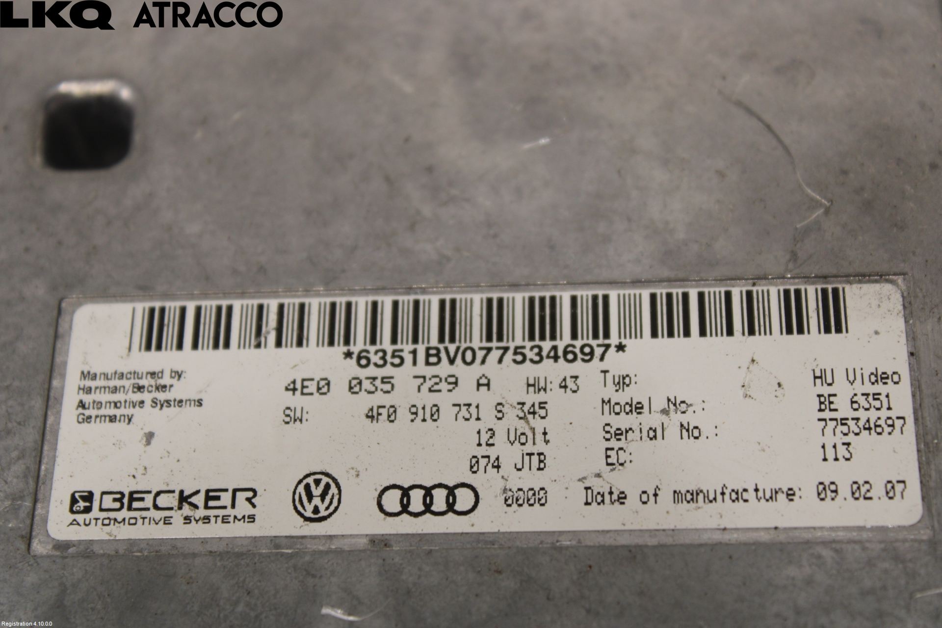 Audi ALLROAD 06-11 Styreenhet Øvrig