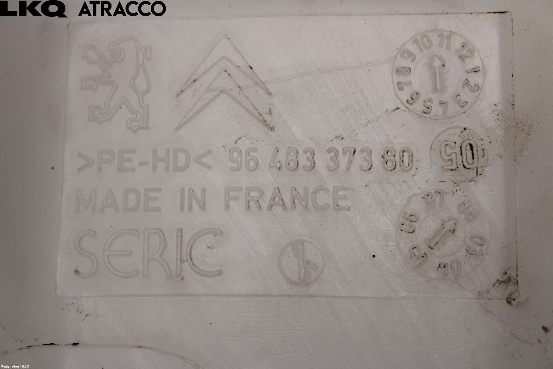 Peugeot 207 Spylerbeholder Frontrute-Lykte