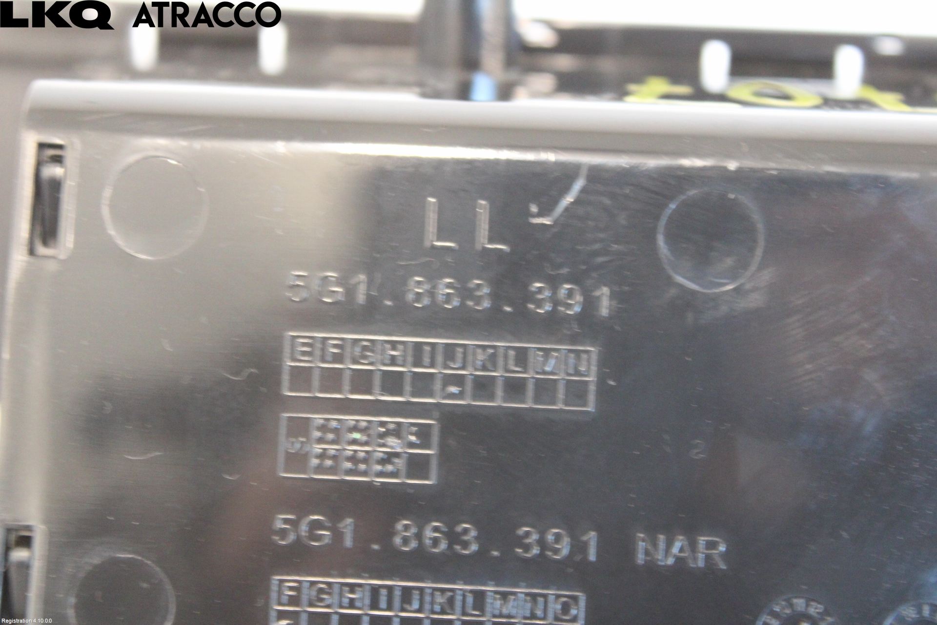 Volkswagen VW GOLF / E-GOLF VII 13-20 Innr Oppbevaringsrom